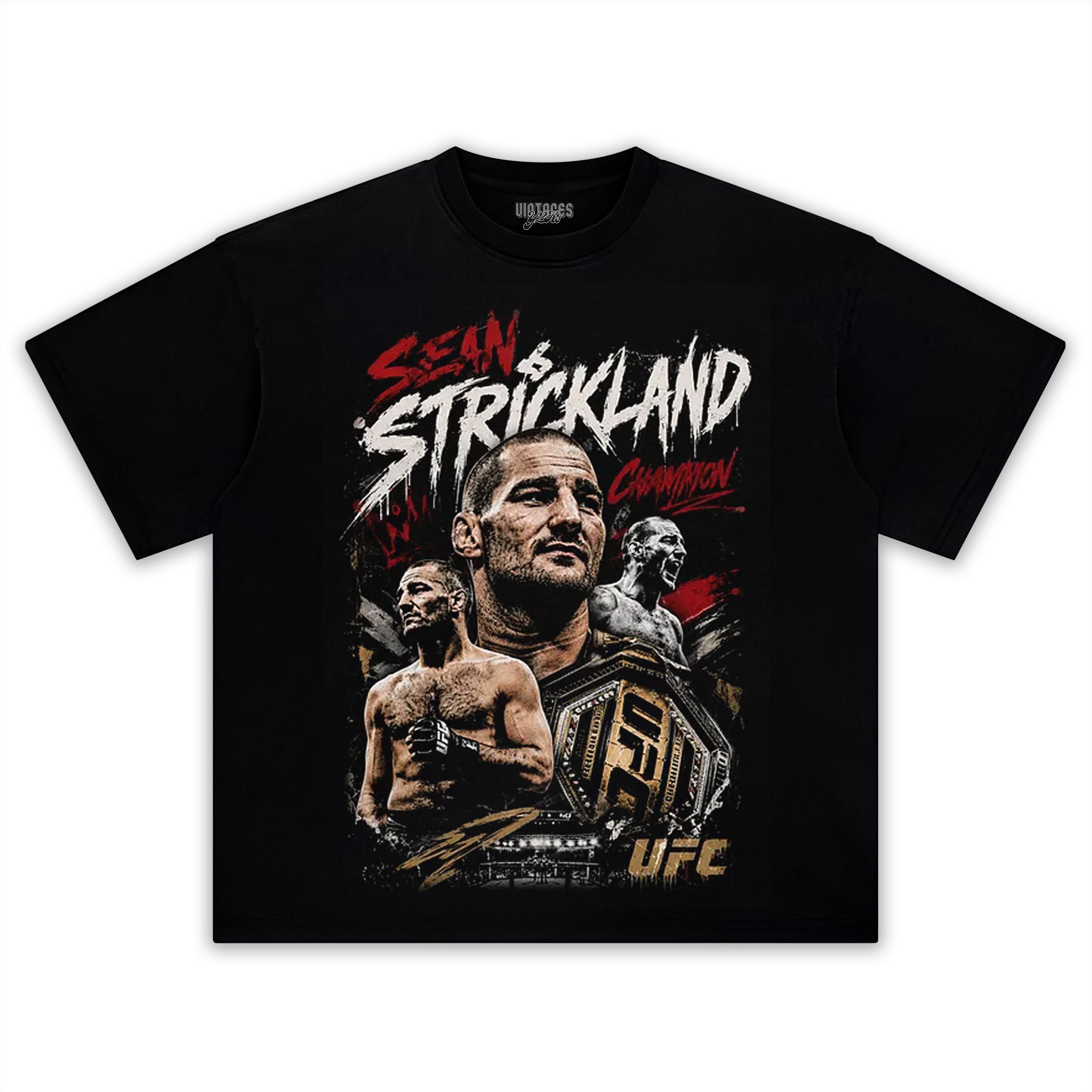 SEAN STRICKLAND CHAMPION V2 TANK TOP & TEE & LONG SLEEVE & LAYERED LS & HOODIE