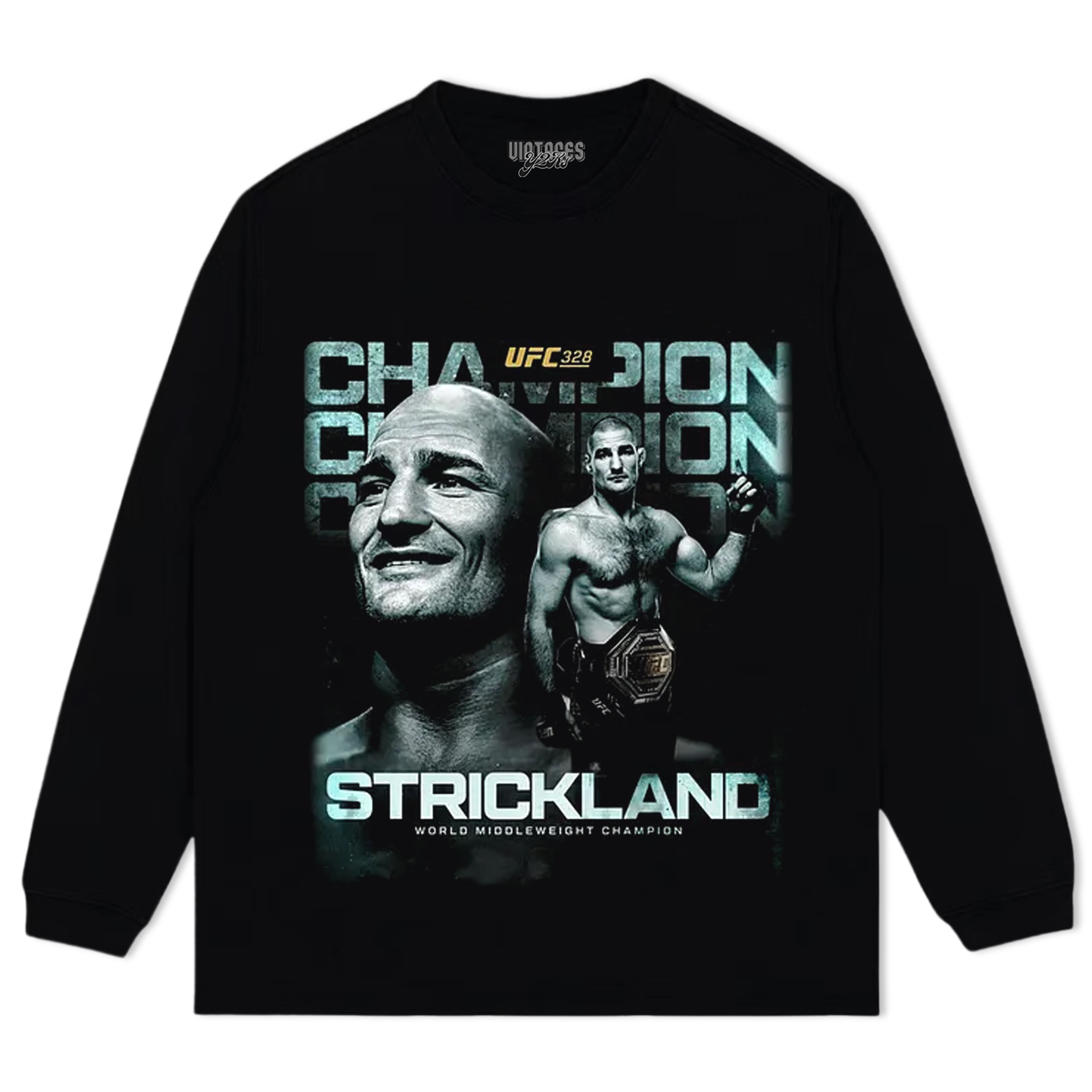 SEAN STRICKLAND CHAMPION V4 TANK TOP & TEE & LONG SLEEVE & LAYERED LS & HOODIE