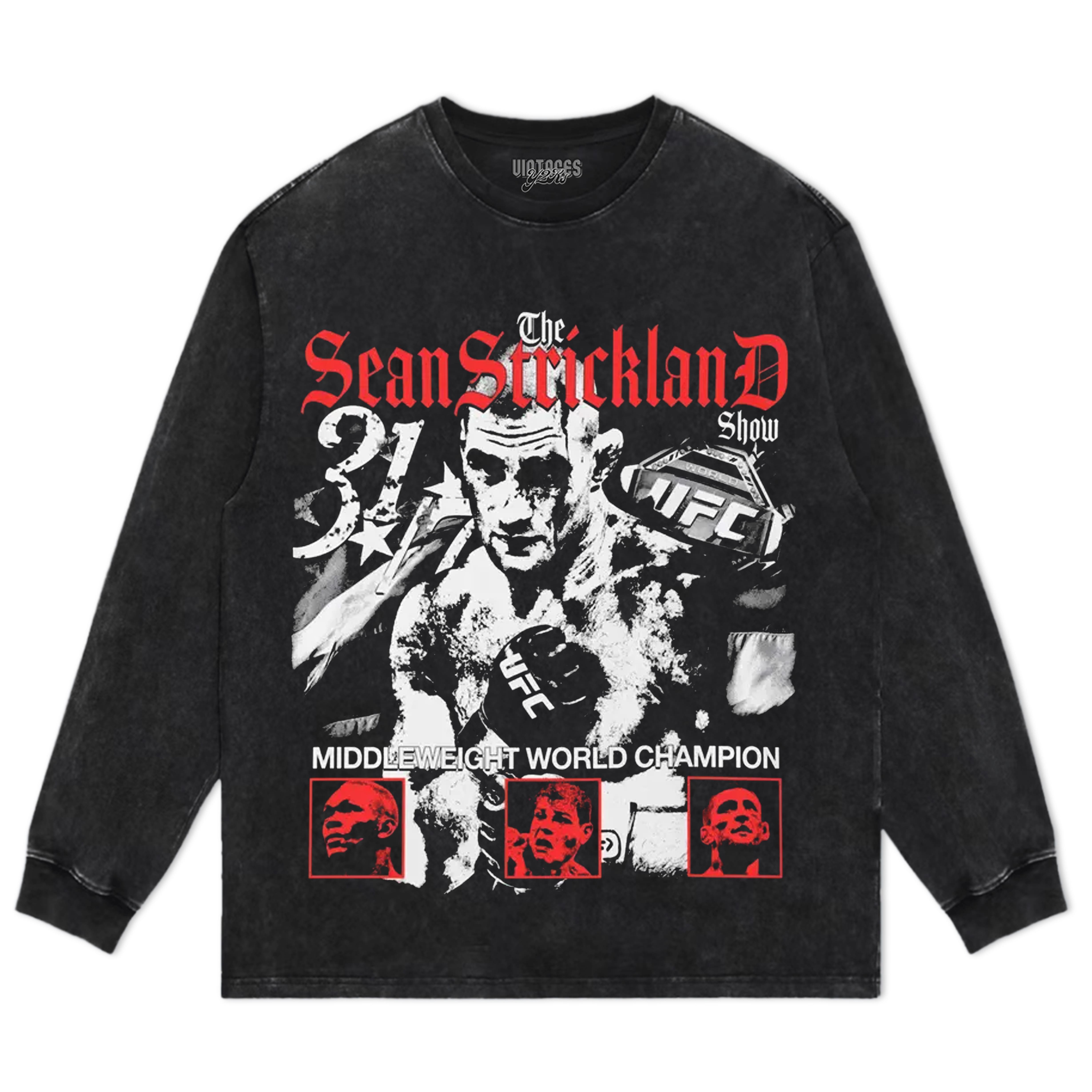 SEAN STRICKLAND FIGHTER TANK TOP & TEE & LONG SLEEVE & LAYERED LS & HOODIE
