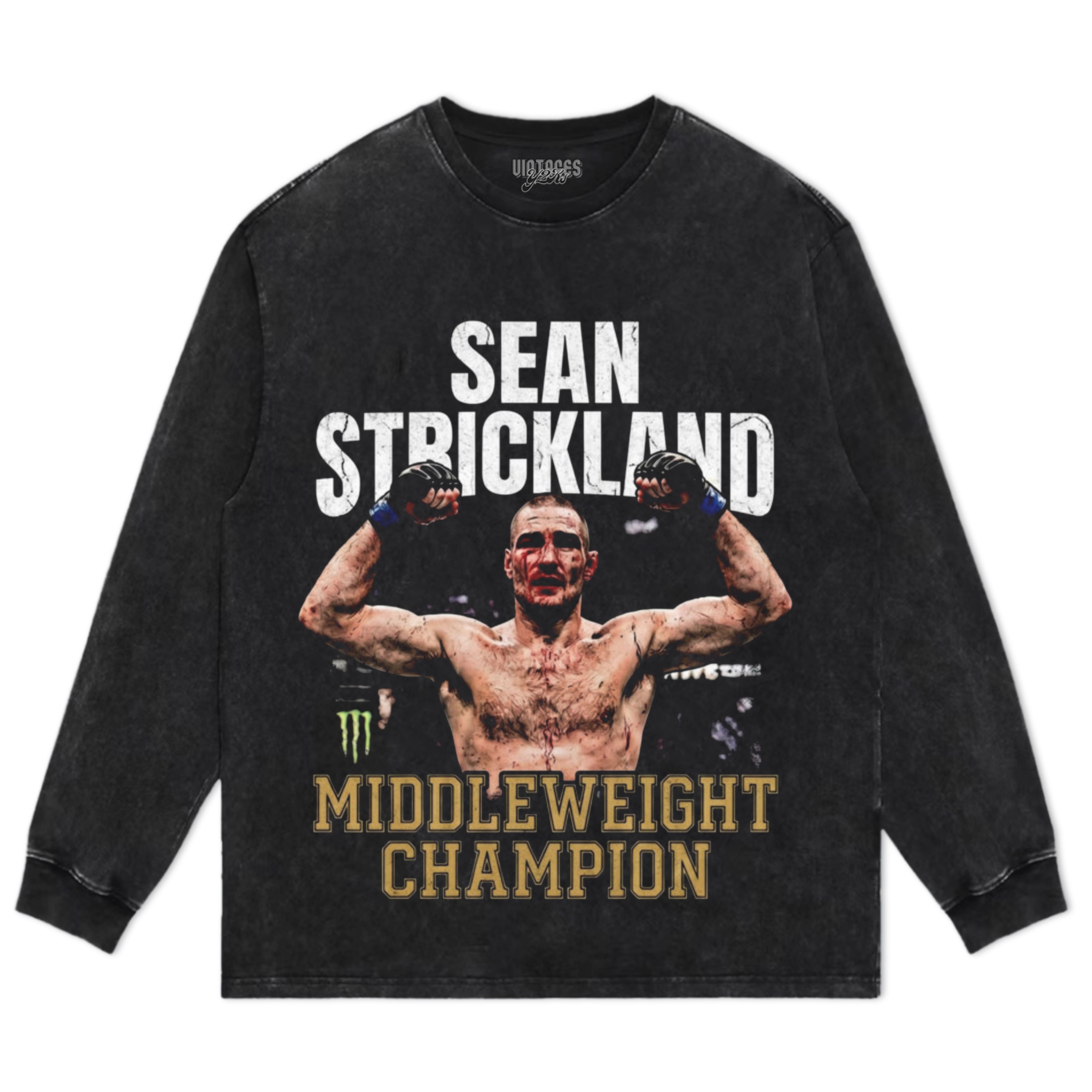 SEAN STRICKLAND MIDDLEWEIGHT CHAMPION TANK TOP & TEE & LONG SLEEVE & LAYERED LS & HOODIE