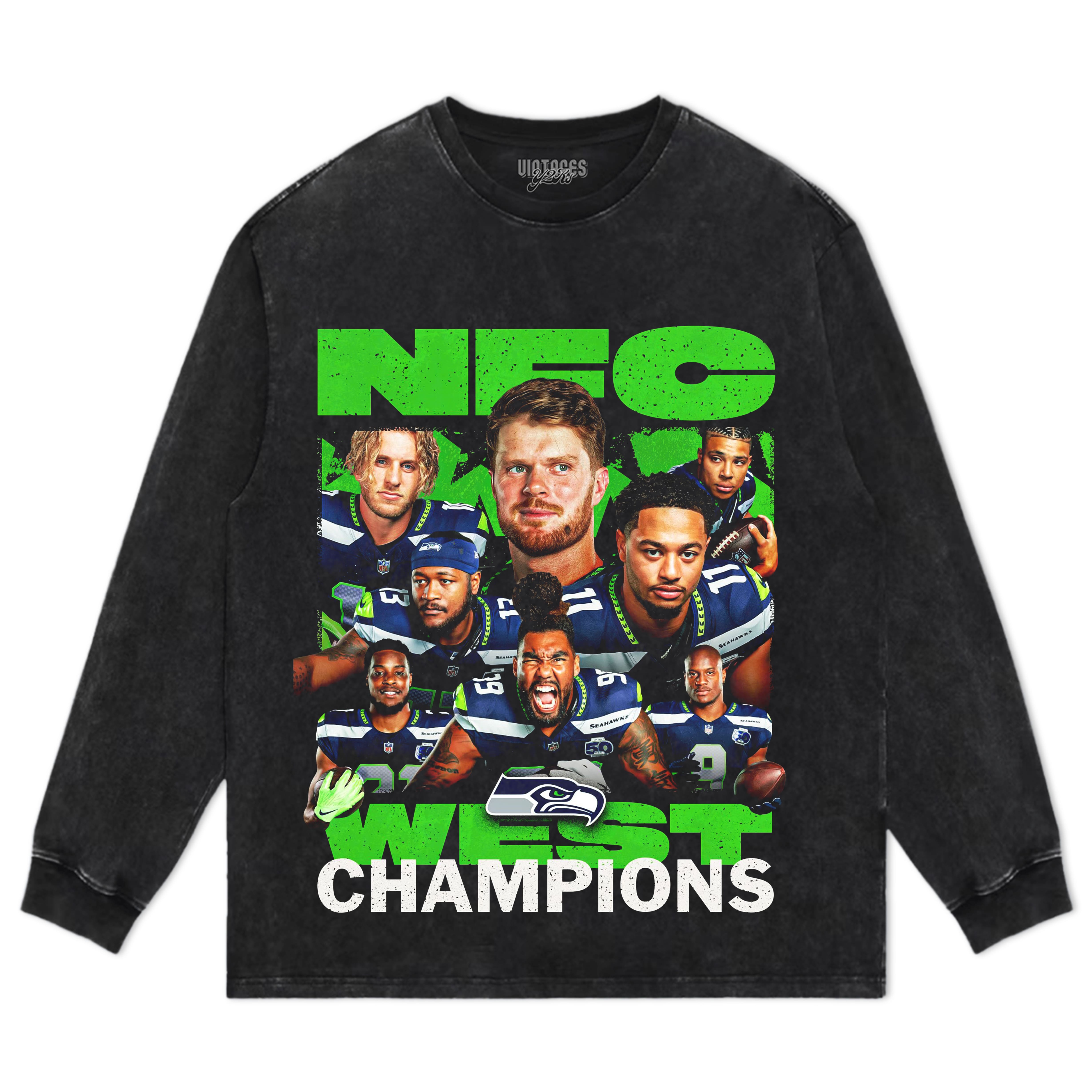 SEATTLE SEAHAWKS WINNING THE NFC WEST TEE & LS & HOODIE