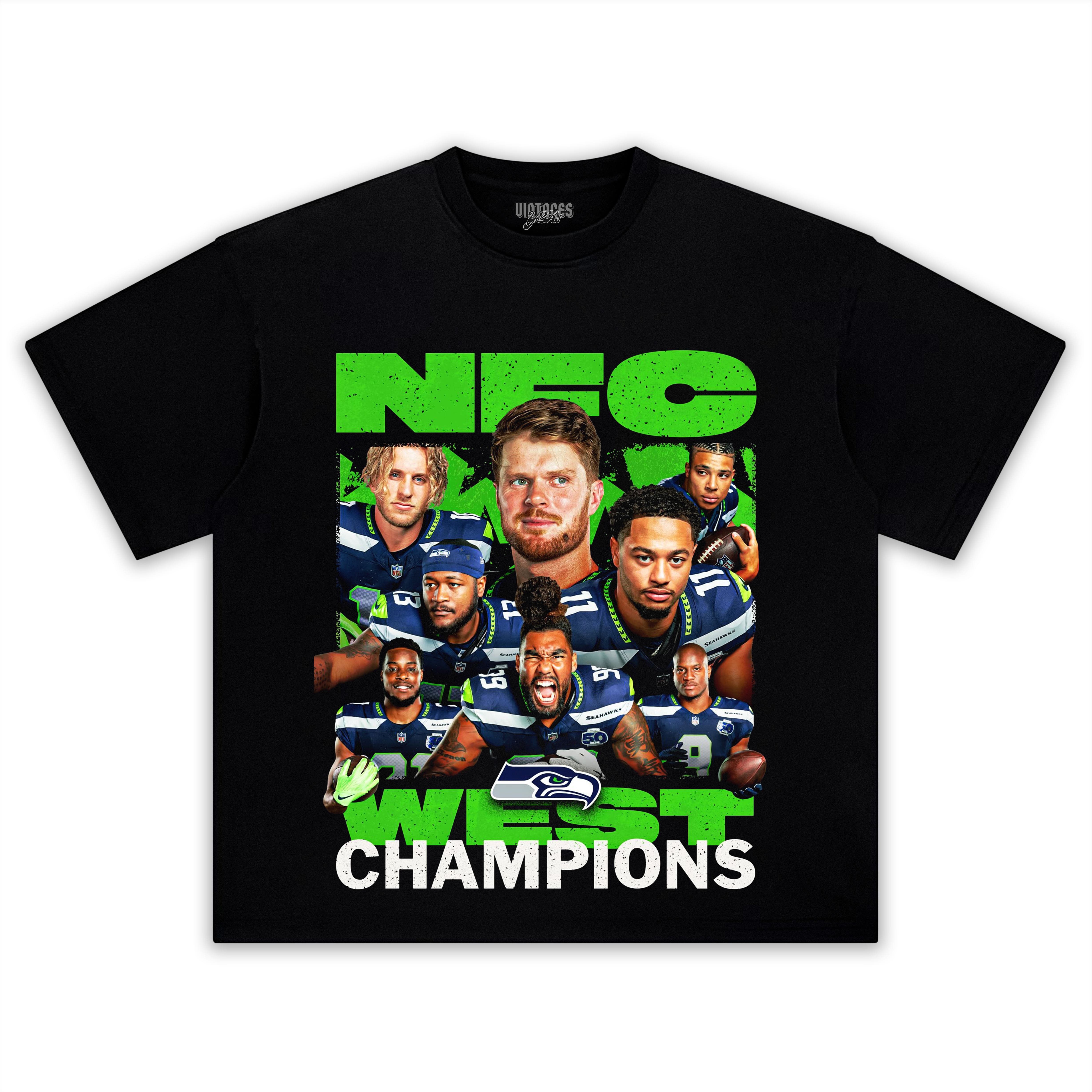 SEATTLE SEAHAWKS WINNING THE NFC WEST TEE & LS & HOODIE