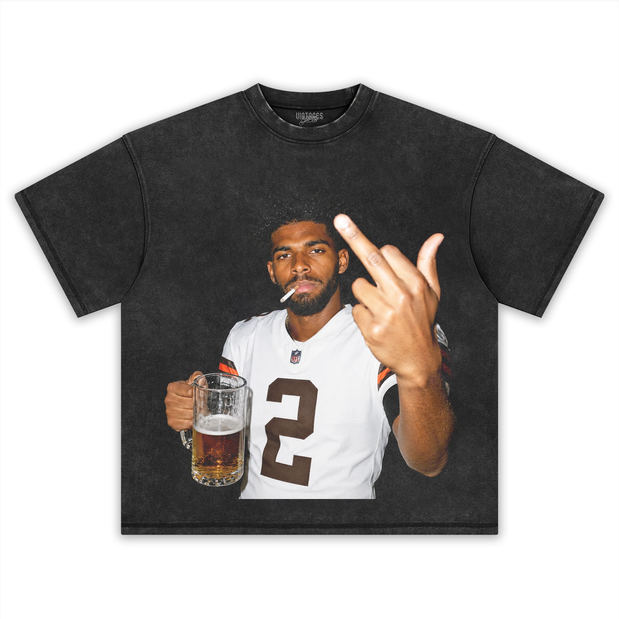 SHEDEUR SANDERS - MIDDLE FINGER V2 TANK TOP & TEE & LONG SLEEVE & LAYERED LS & HOODIE