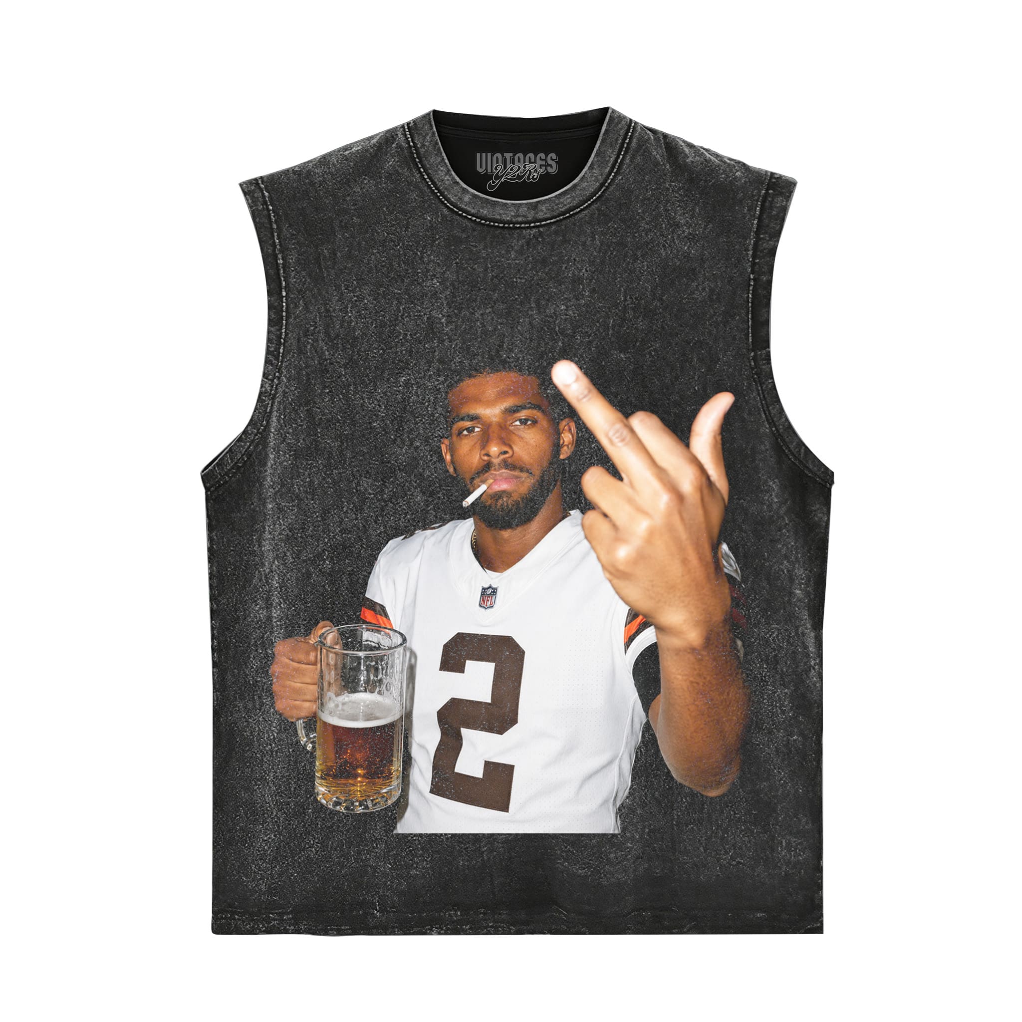 SHEDEUR SANDERS - MIDDLE FINGER V2 TANK TOP & TEE & LONG SLEEVE & LAYERED LS & HOODIE