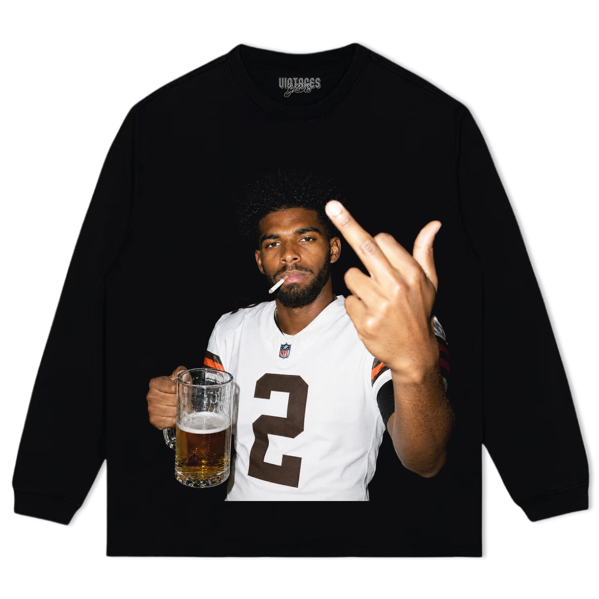 SHEDEUR SANDERS - MIDDLE FINGER V2 TANK TOP & TEE & LONG SLEEVE & LAYERED LS & HOODIE
