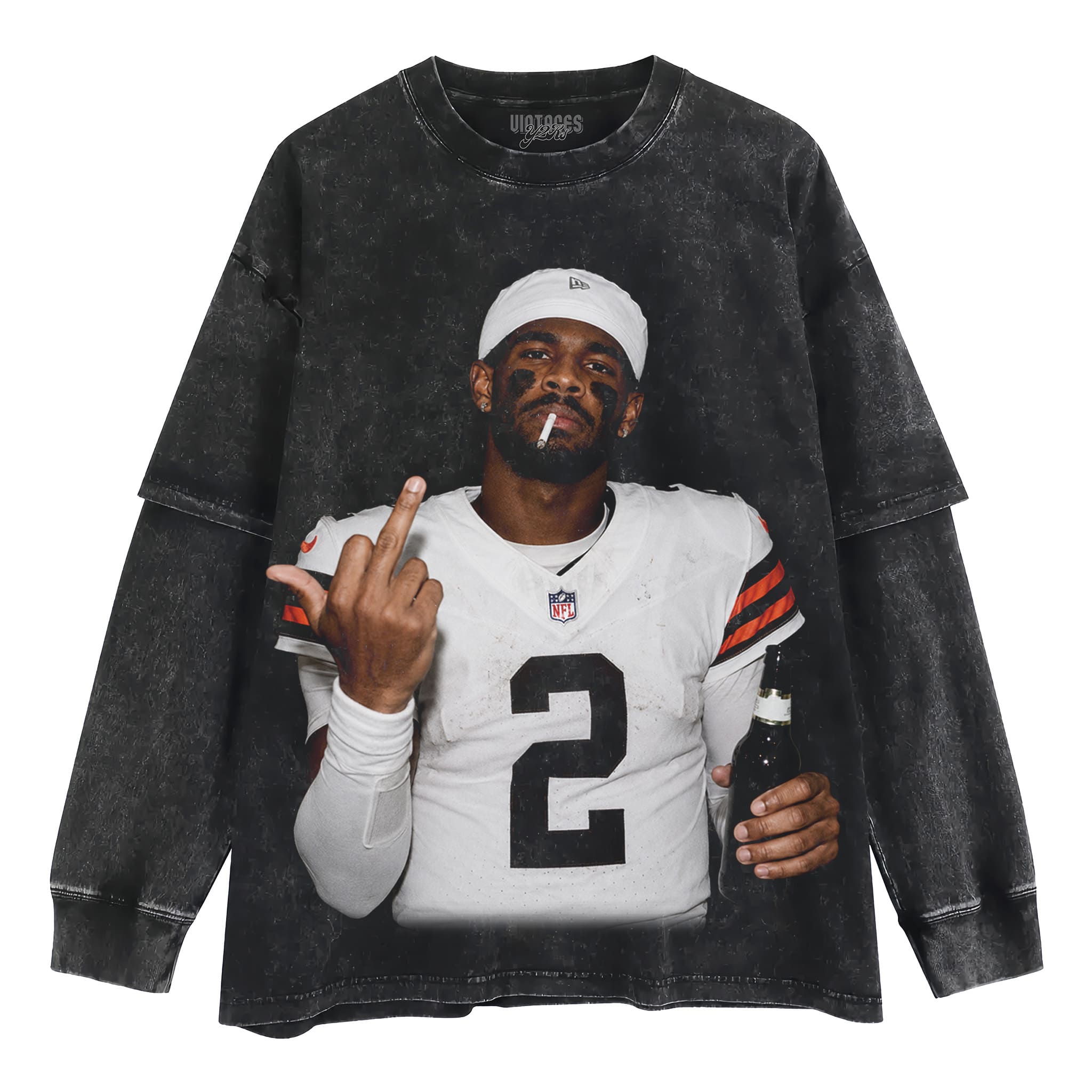 SHEDEUR SANDERS - MIDDLE FINGER V3 TANK TOP & TEE & LONG SLEEVE & LAYERED LS & HOODIE