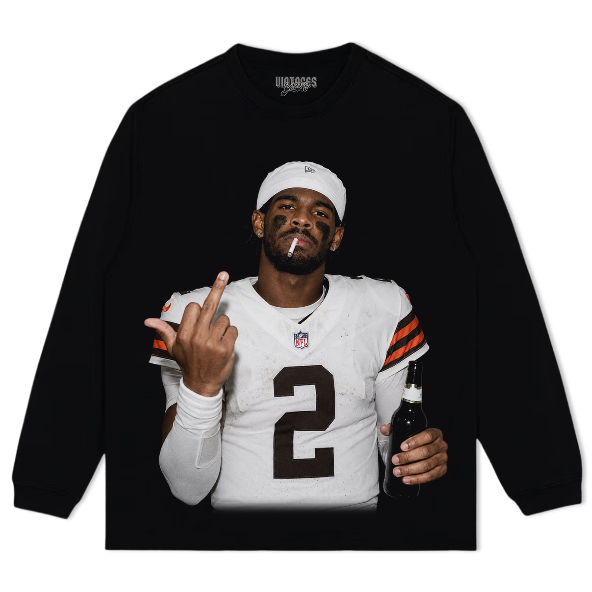 SHEDEUR SANDERS - MIDDLE FINGER V3 TANK TOP & TEE & LONG SLEEVE & LAYERED LS & HOODIE