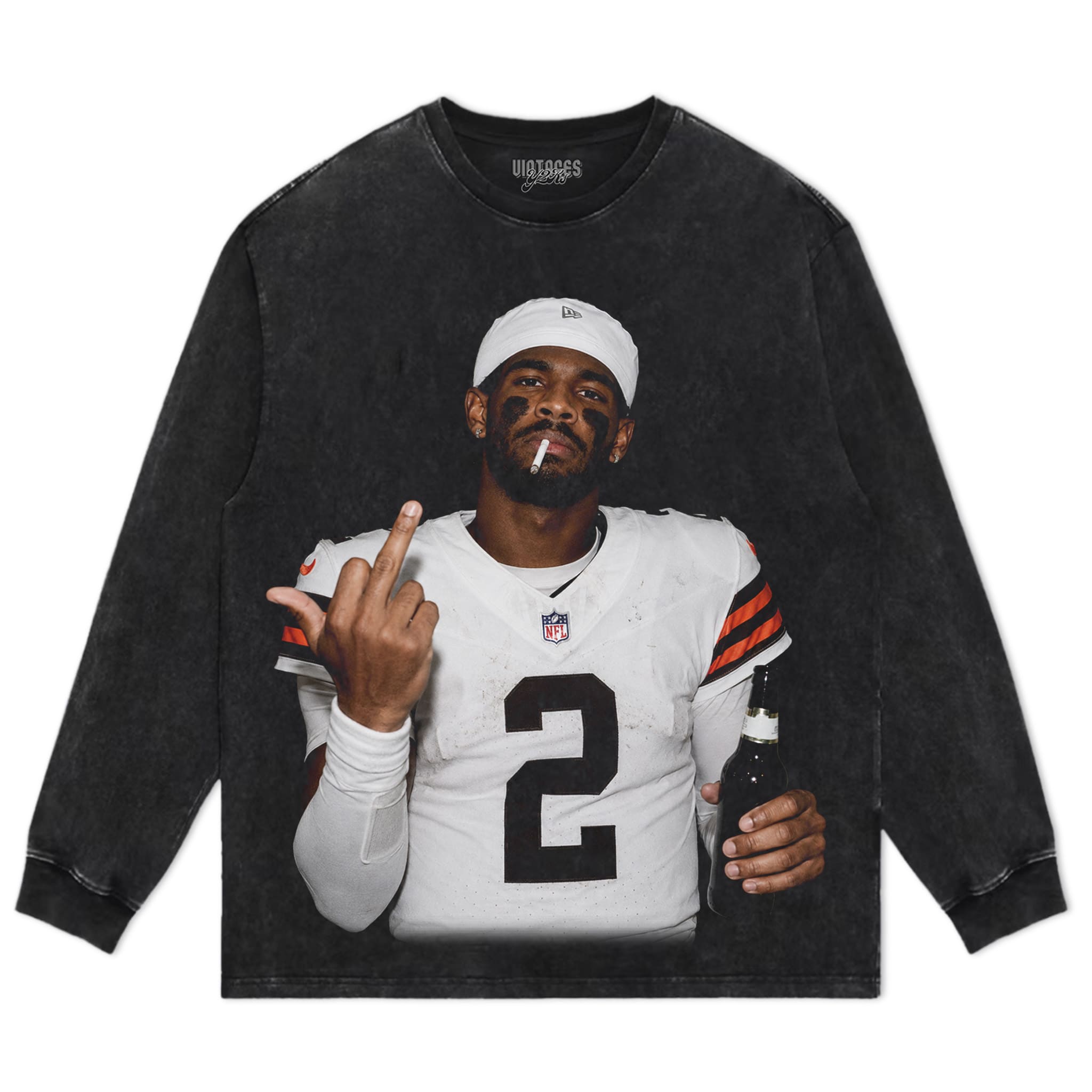 SHEDEUR SANDERS - MIDDLE FINGER V3 TANK TOP & TEE & LONG SLEEVE & LAYERED LS & HOODIE
