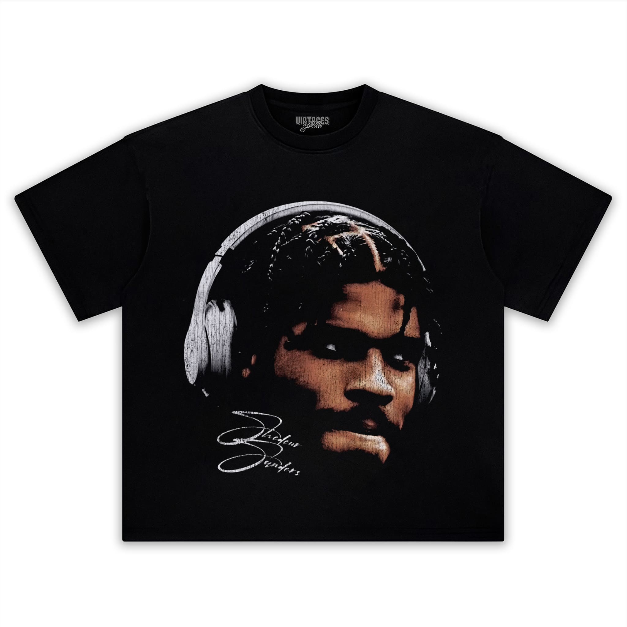 SHEDEUR SANDERS BIG FACE SIGNATURE TANK TOP & TEE & LONG SLEEVE & LAYERED LS & HOODIE