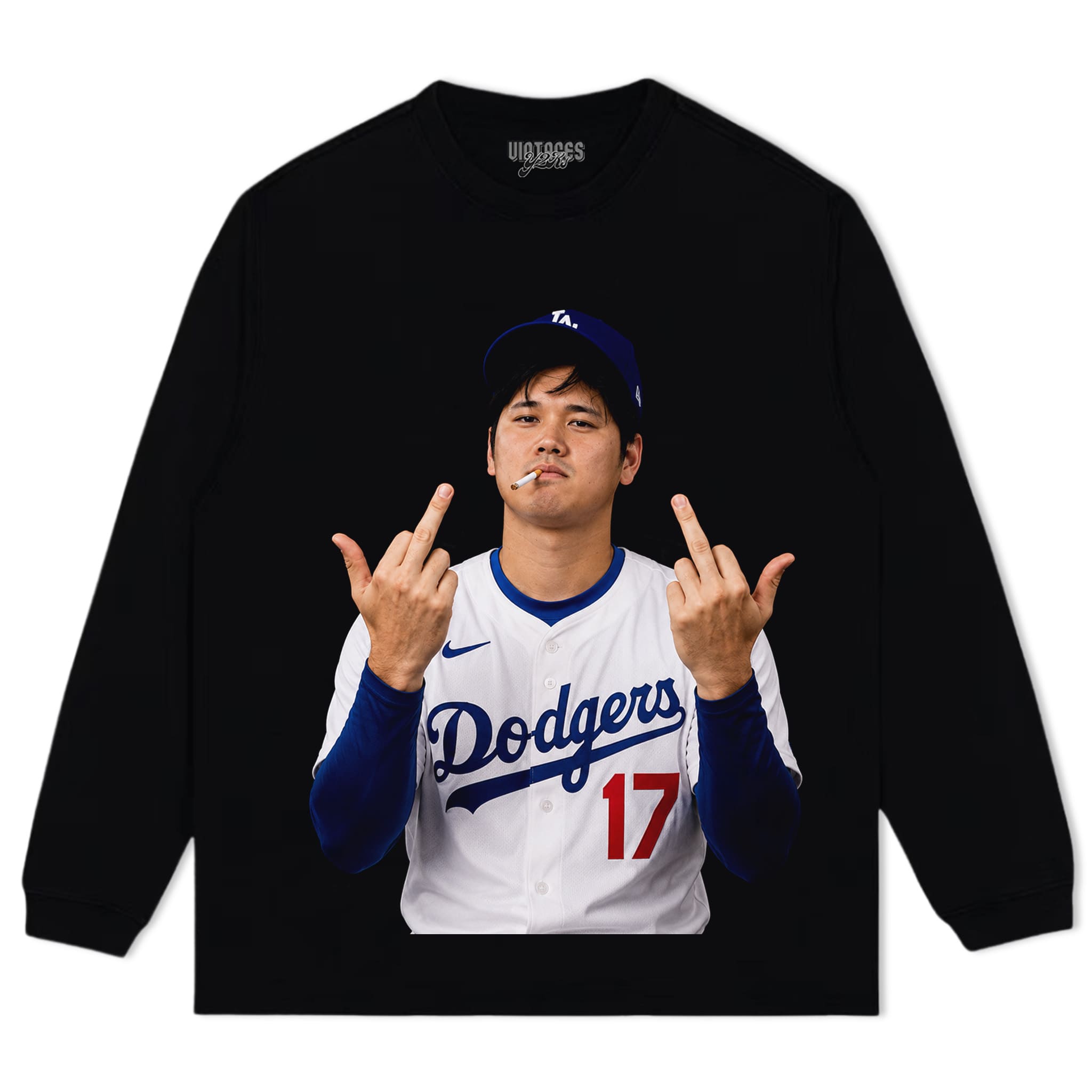 SHOHEI OHTANI MIDDLE FINGER TANK TOP & TEE & LONG SLEEVE & LAYERED LS & HOODIE