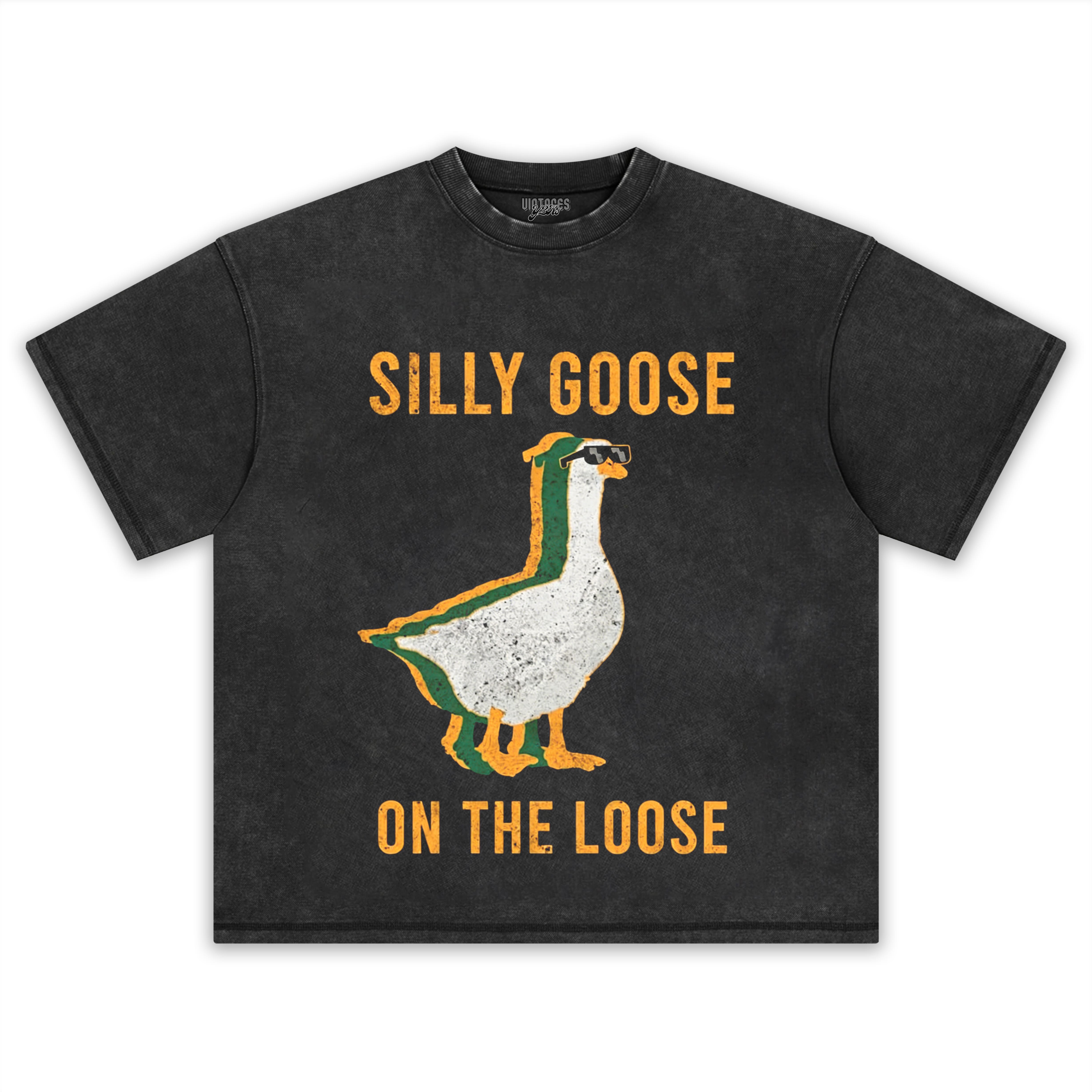 SILLY GOOSE ON THE LOOSE RETRO TEE & LS & HOODIE