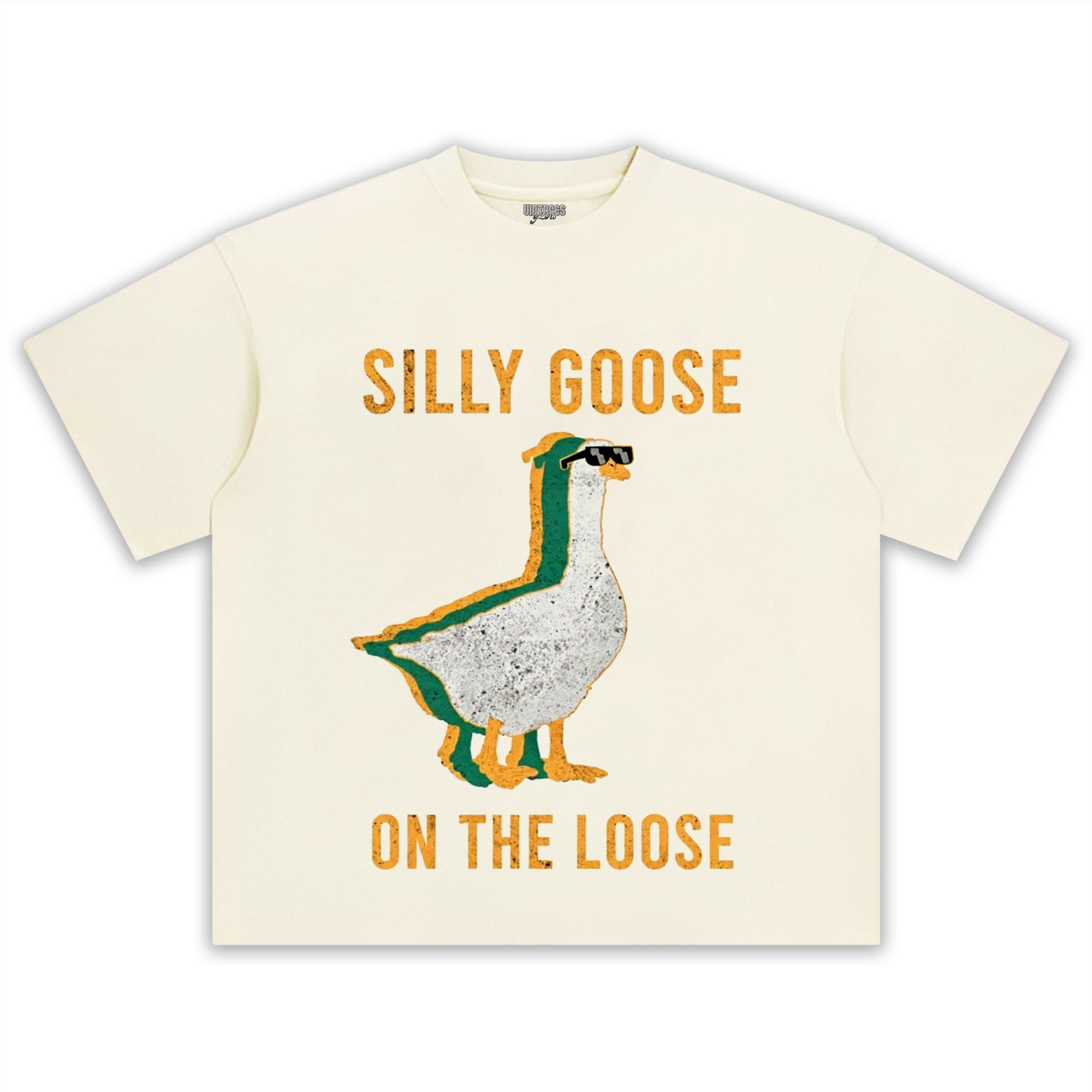 SILLY GOOSE ON THE LOOSE RETRO TEE & LS & HOODIE