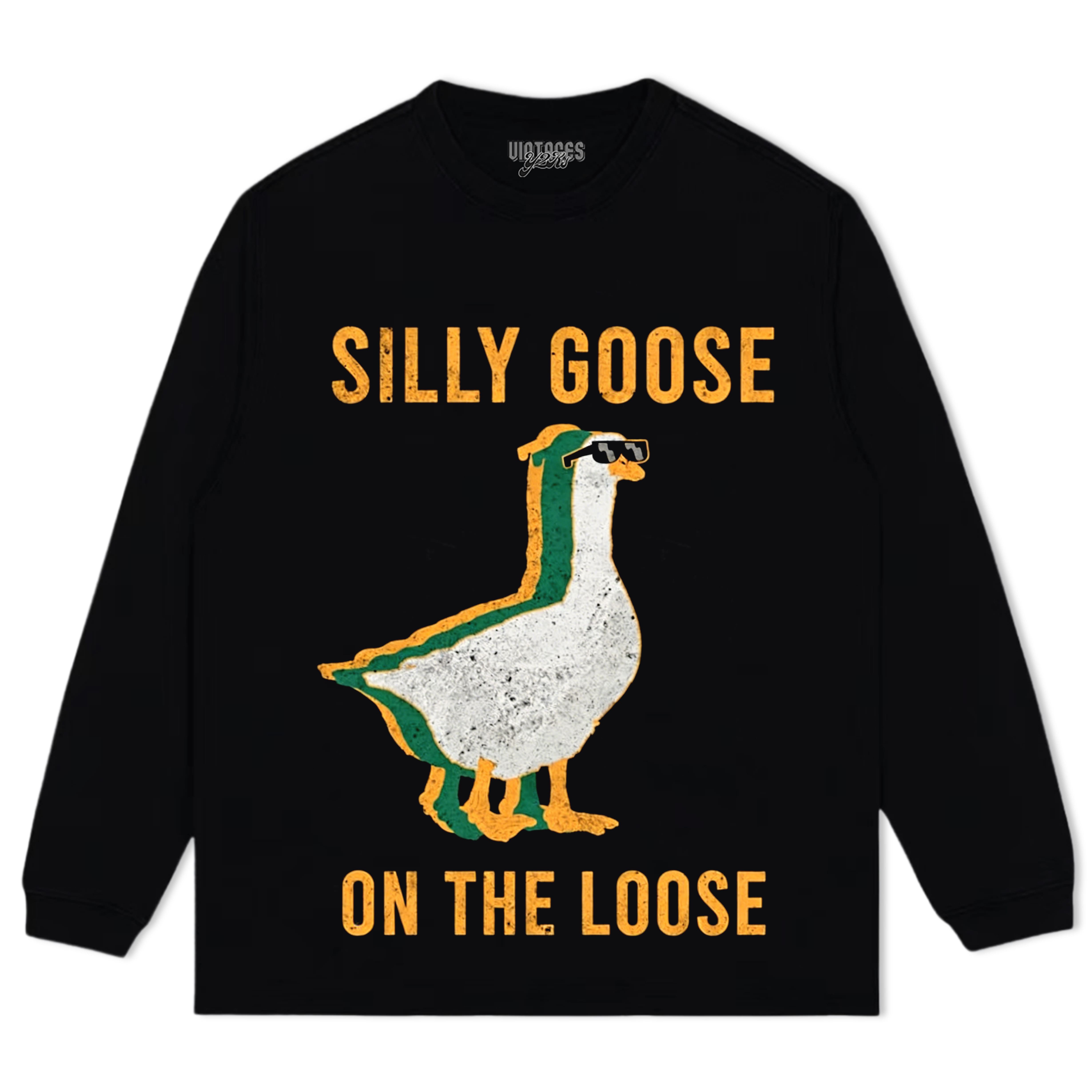 SILLY GOOSE ON THE LOOSE RETRO TEE & LS & HOODIE