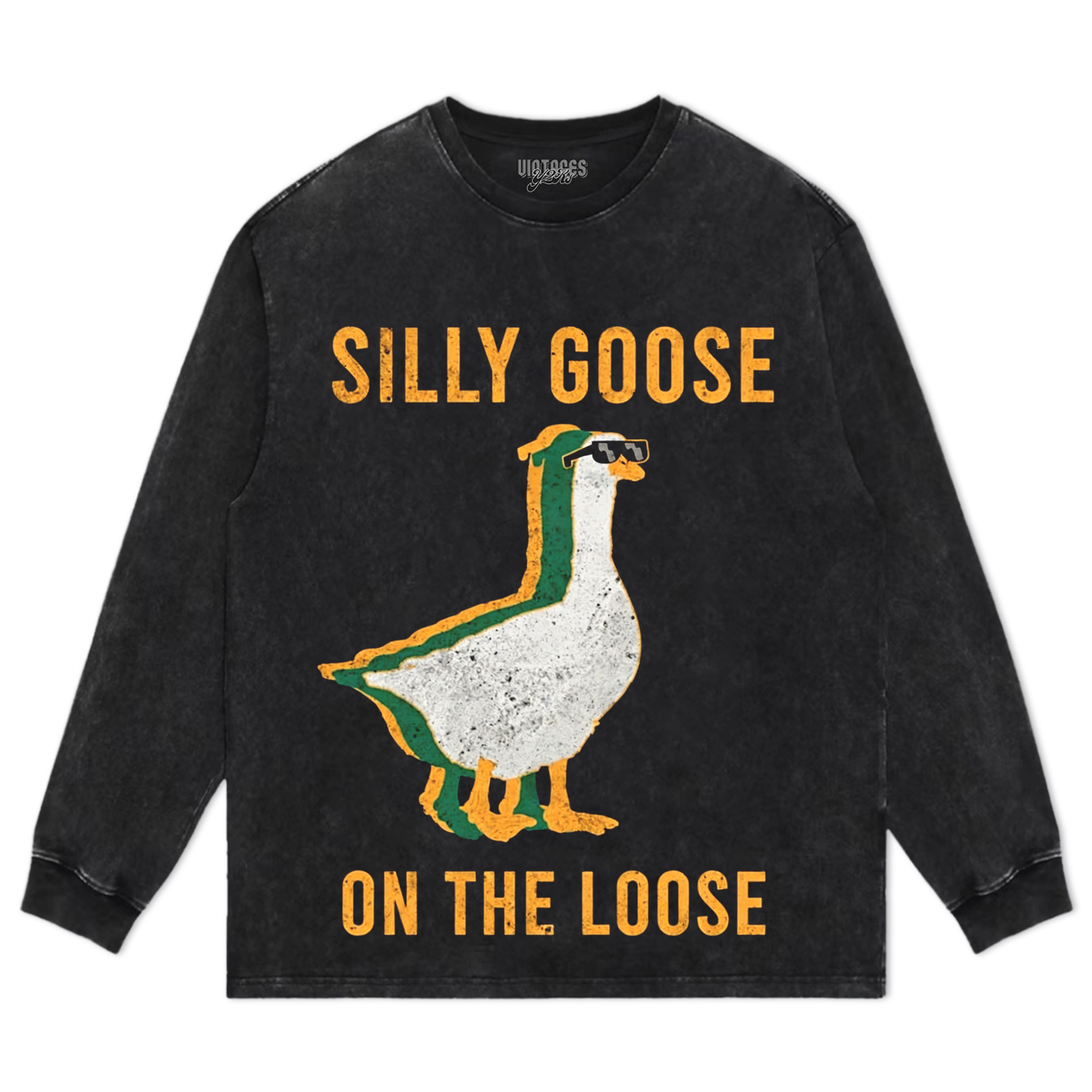 SILLY GOOSE ON THE LOOSE RETRO TEE & LS & HOODIE