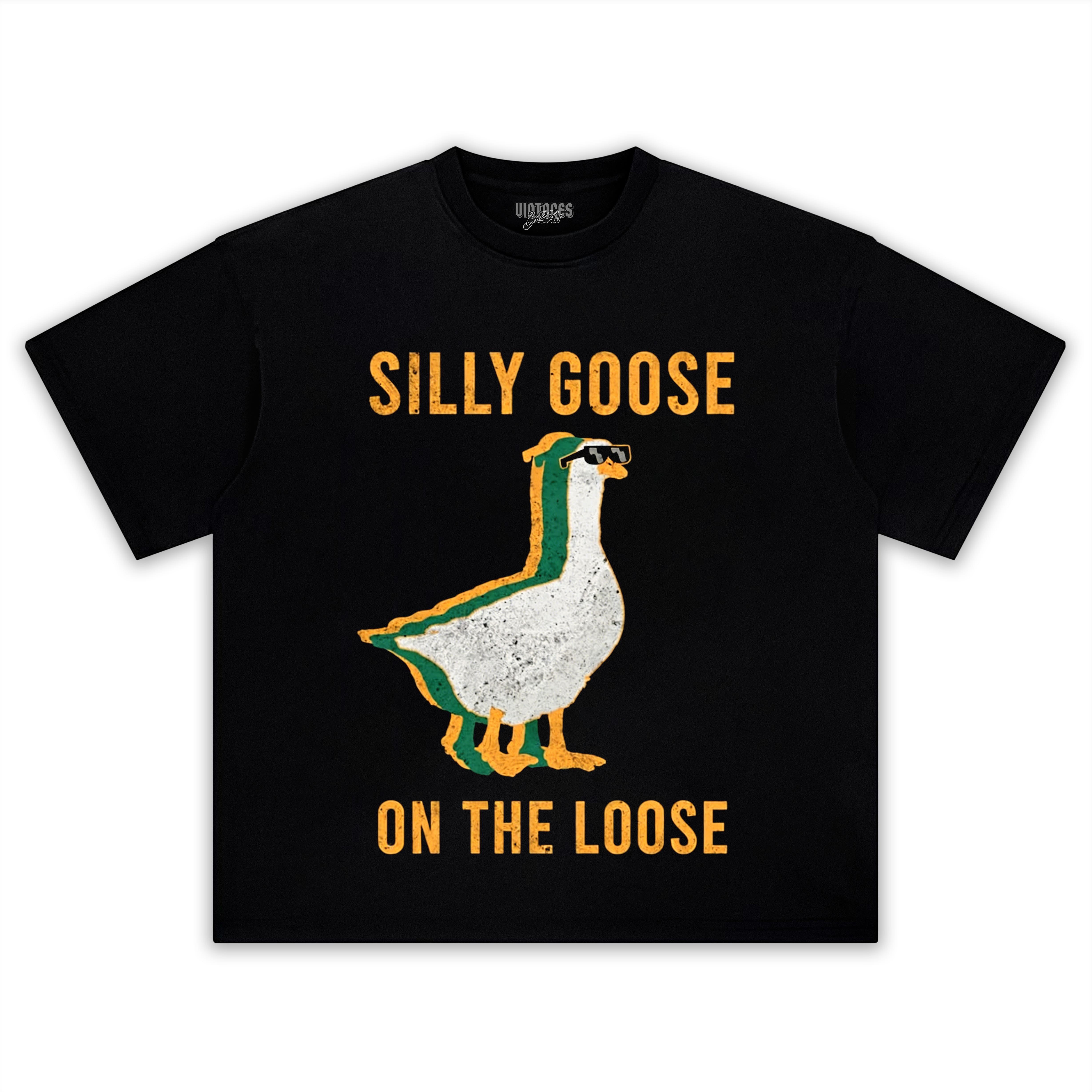 SILLY GOOSE ON THE LOOSE RETRO TEE & LS & HOODIE