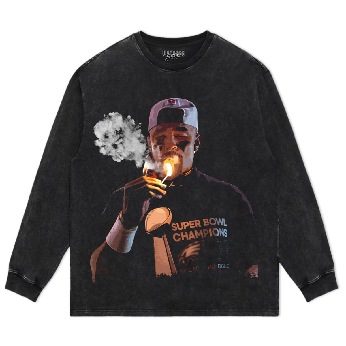 SMOKING JALEN HURTS TANK TOP & TEE & LONG SLEEVE & LAYERED LS & HOODIE