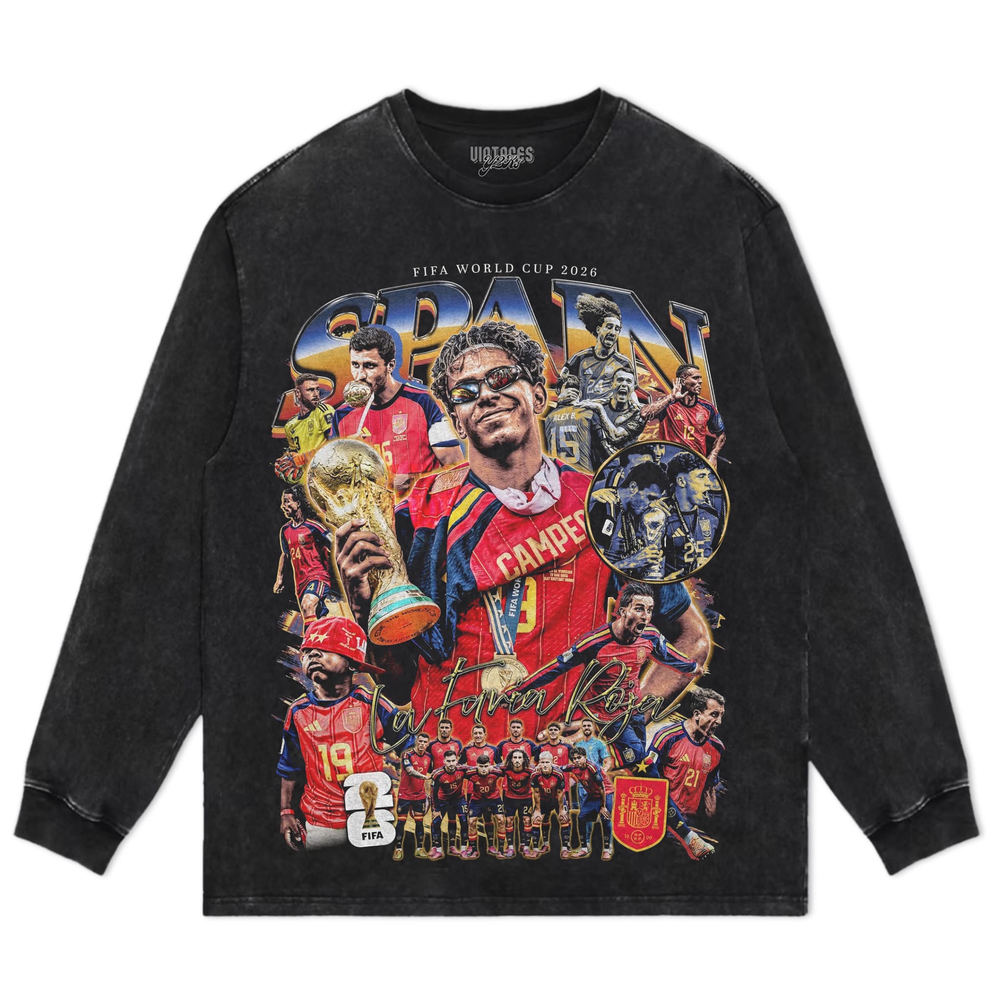 SPAIN - WC '26 CHAMPS V7 TANK TOP & TEE & LONG SLEEVE & LAYERED LS & HOODIE