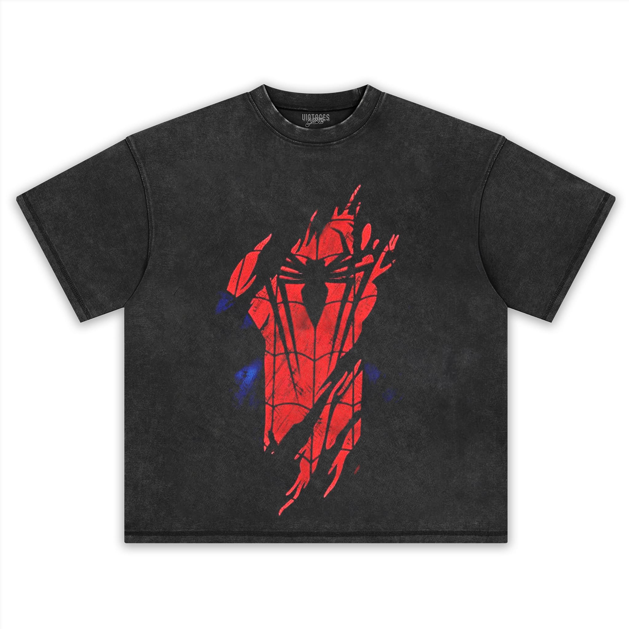 SPIDER-MAN - DAMAGED BATTLE SUIT TANK TOP & TEE & LONG SLEEVE & LAYERED LS & HOODIE