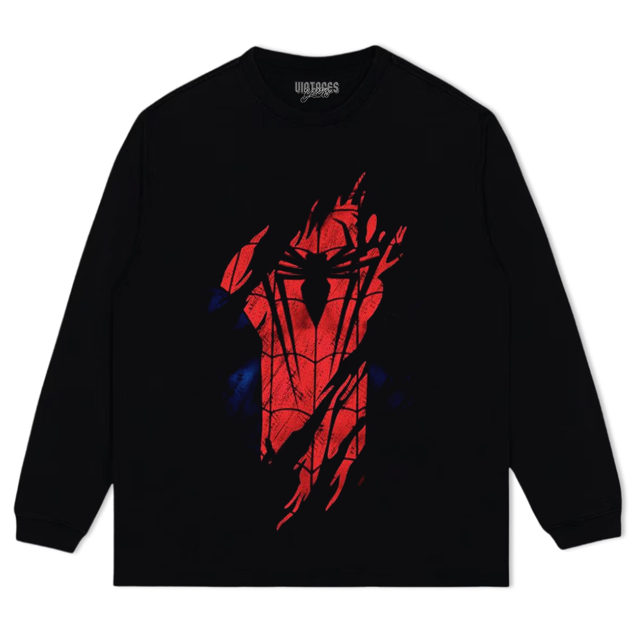 SPIDER-MAN - DAMAGED BATTLE SUIT TANK TOP & TEE & LONG SLEEVE & LAYERED LS & HOODIE