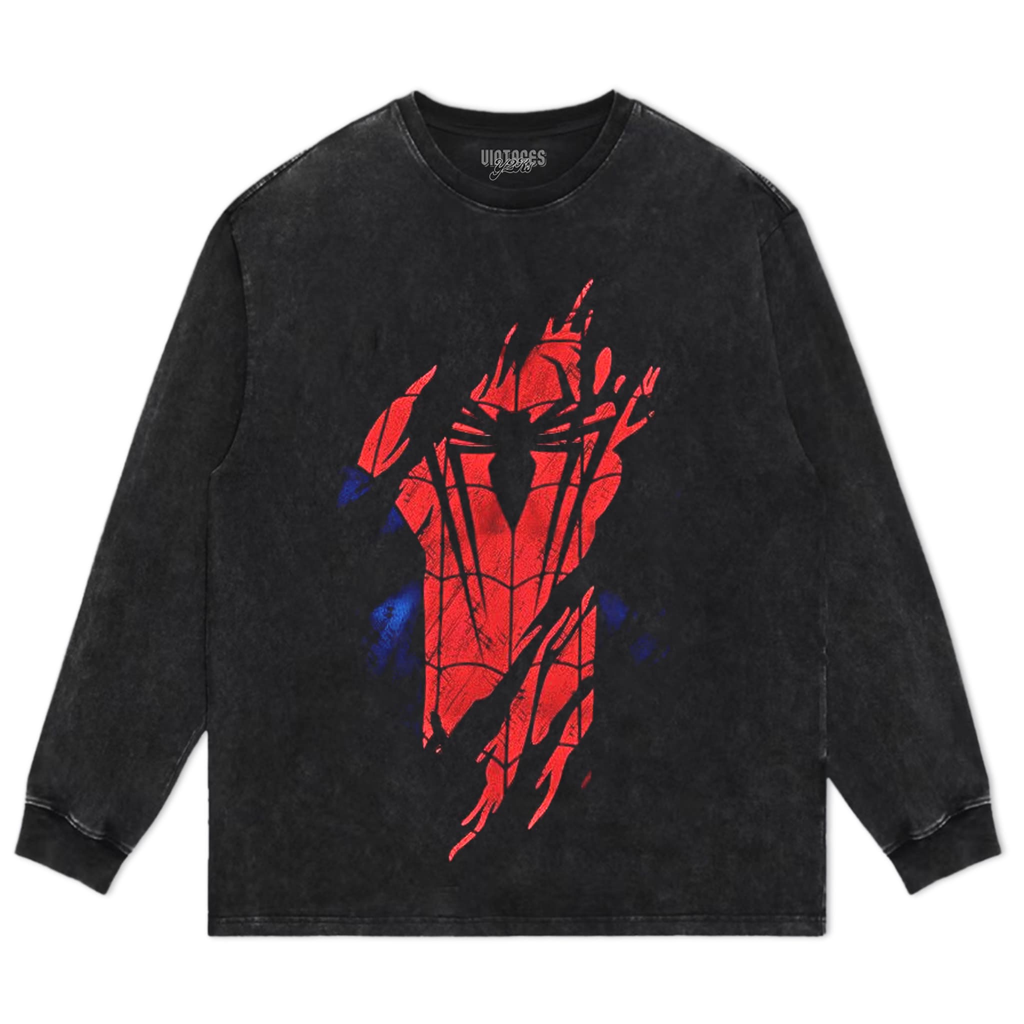 SPIDER-MAN - DAMAGED BATTLE SUIT TANK TOP & TEE & LONG SLEEVE & LAYERED LS & HOODIE