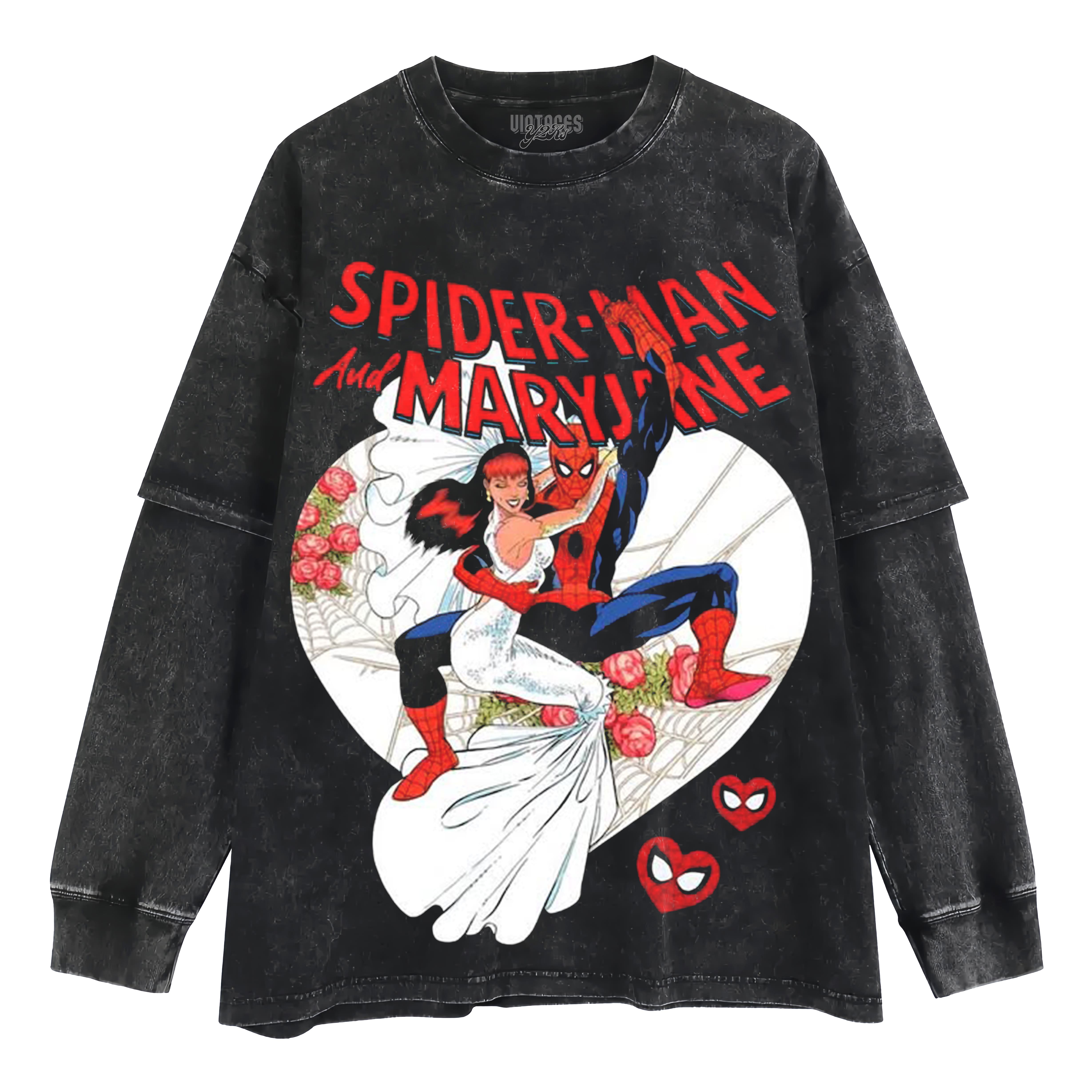 SPIDER-MAN AND MARY JANE WEDDING LAYERED LONG SLEEVE