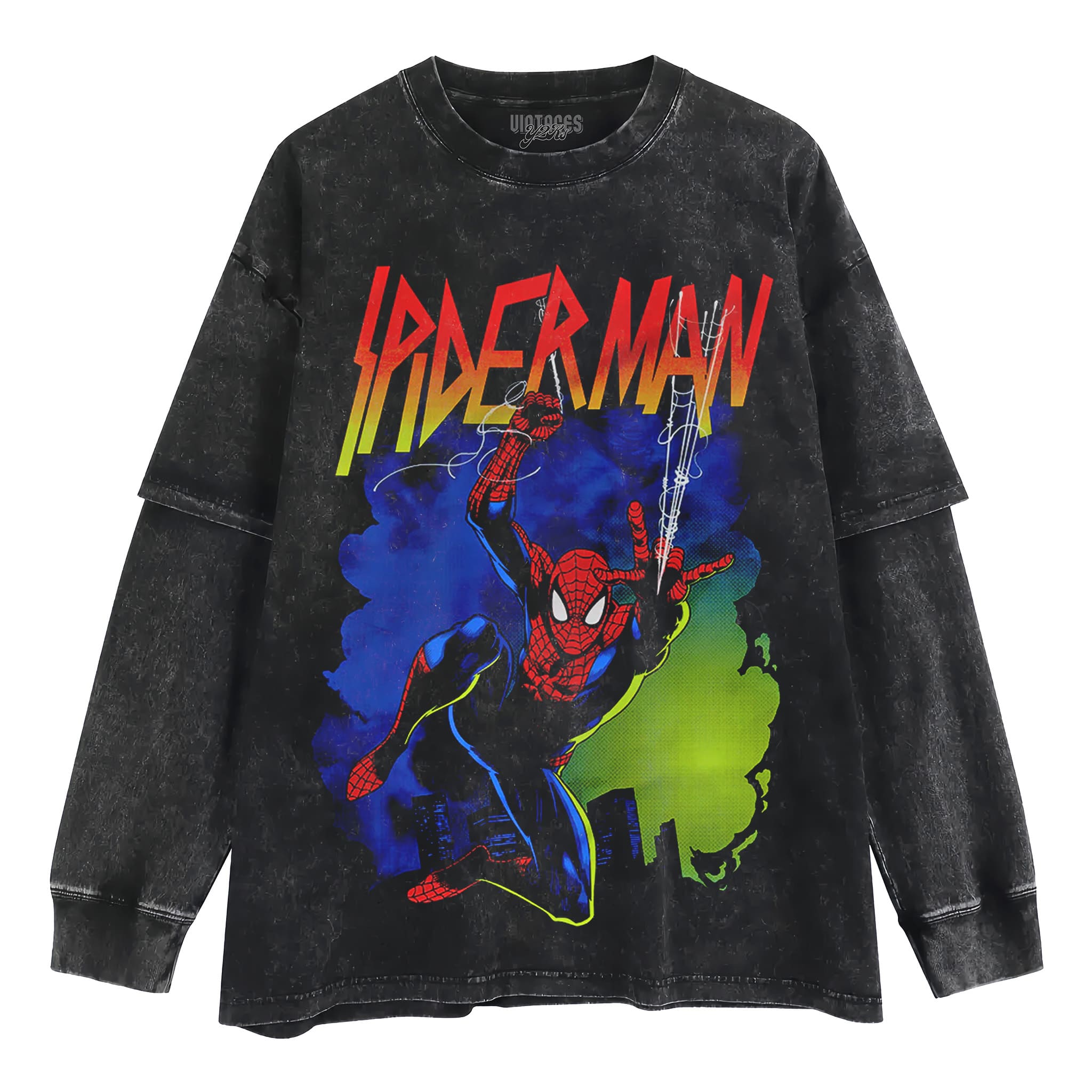 SPIDER-MAN VINTAGE TANK TOP & TEE & LONG SLEEVE & LAYERED LS & HOODIE