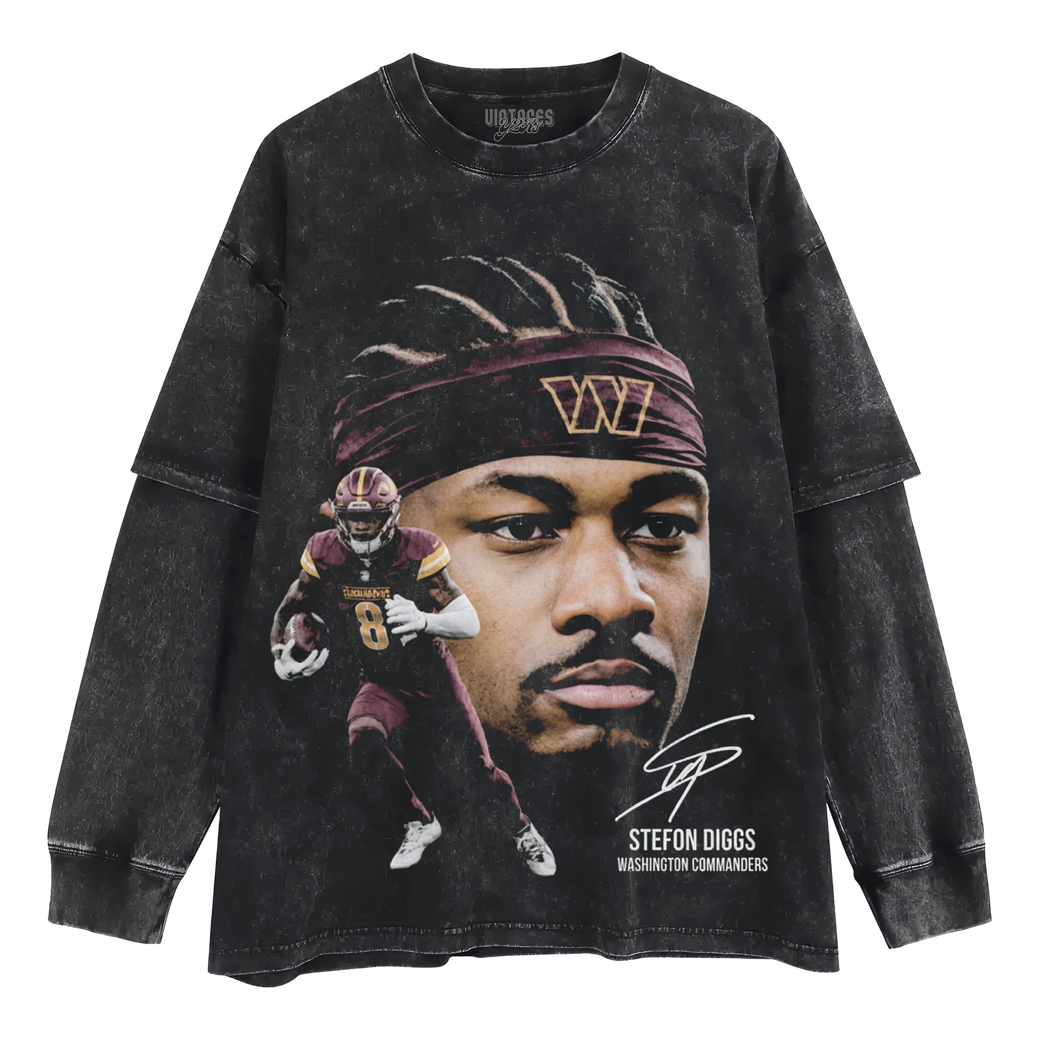 STEFON DIGGS - COMMANDERS TANK TOP & TEE & LONG SLEEVE & LAYERED LS & HOODIE
