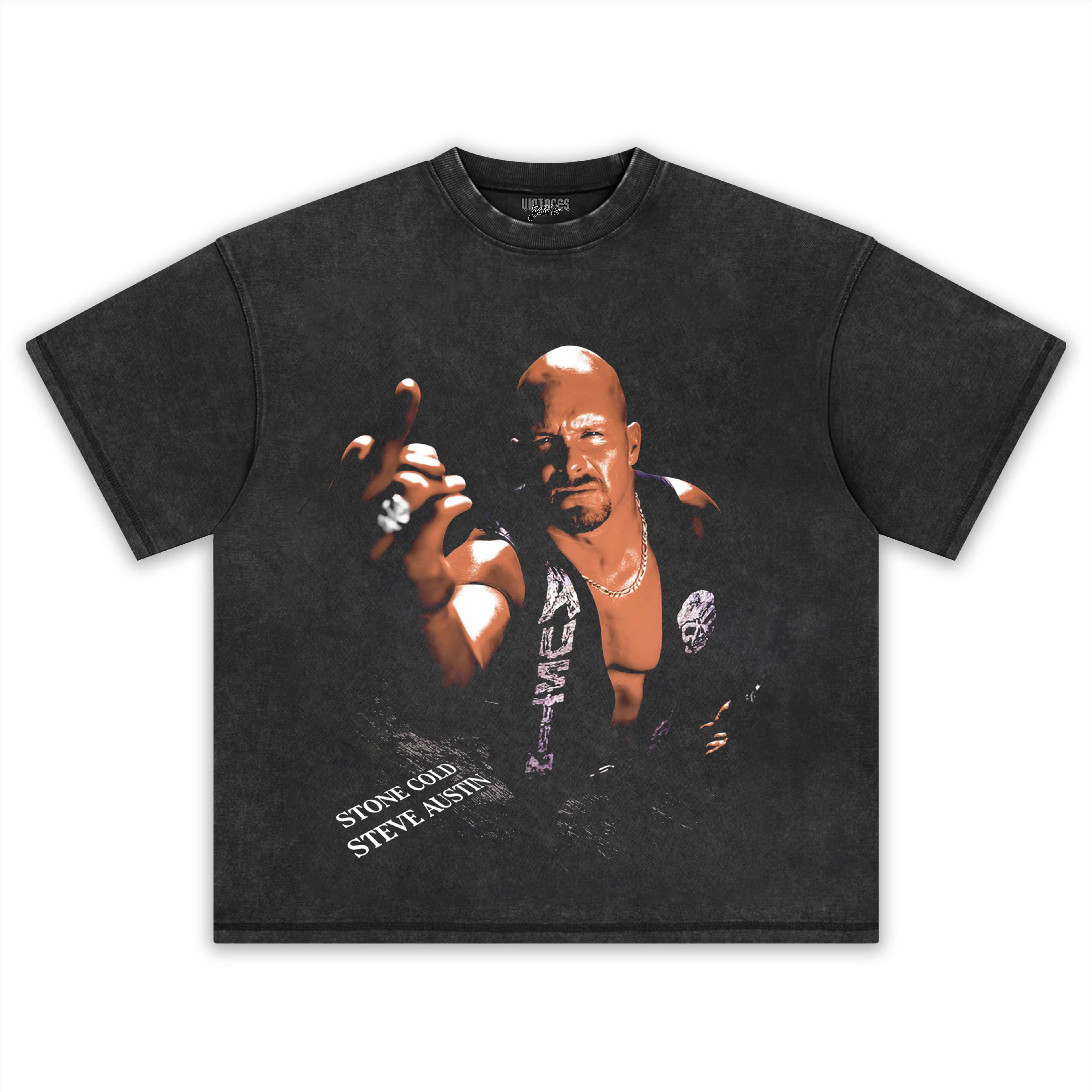 STONE COLD & STEVE AUSTIN TEE & LS & HOODIE