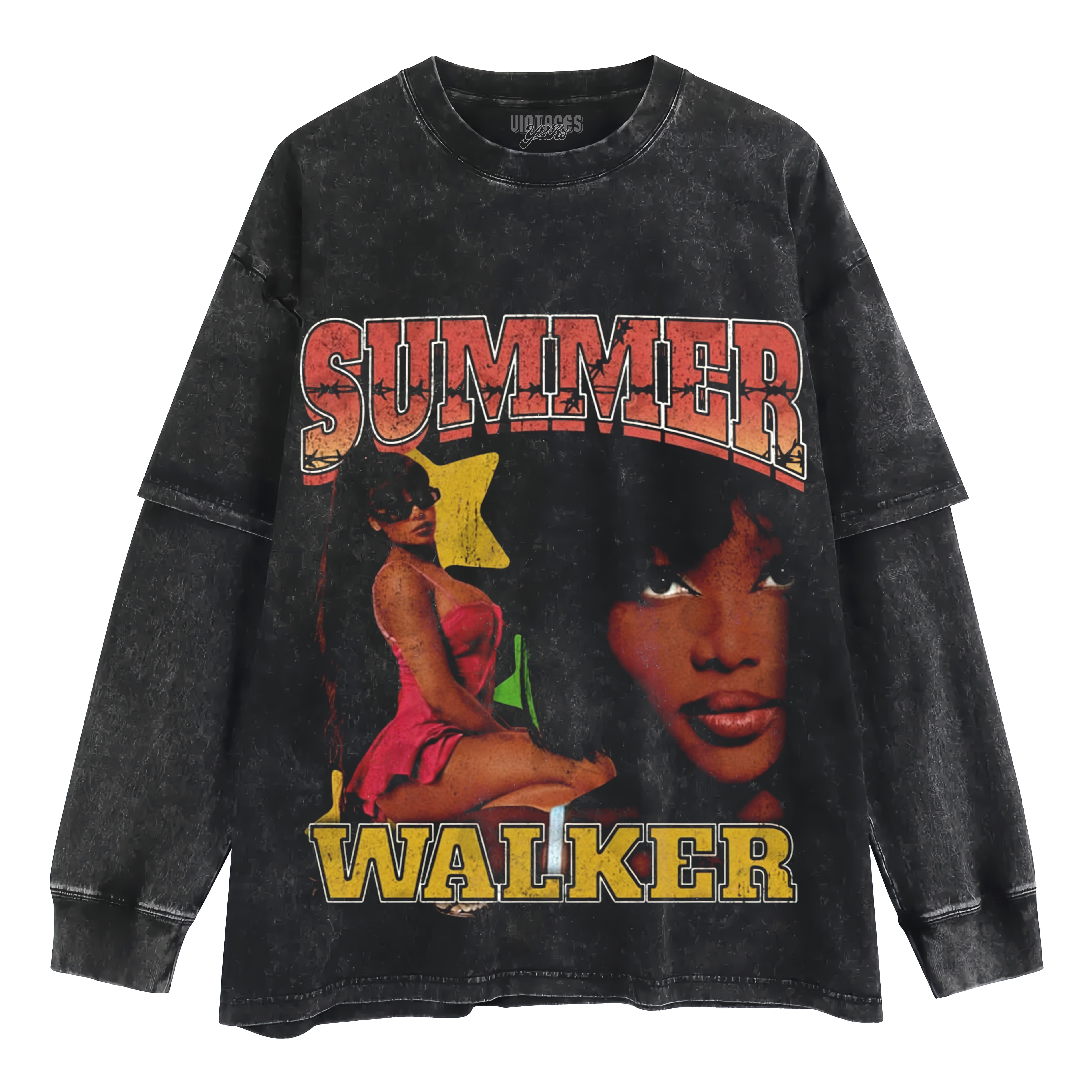 SUMMER WALKER - VINTAGE V3 TANK TOP & TEE & LONG SLEEVE & LAYERED LS & HOODIE