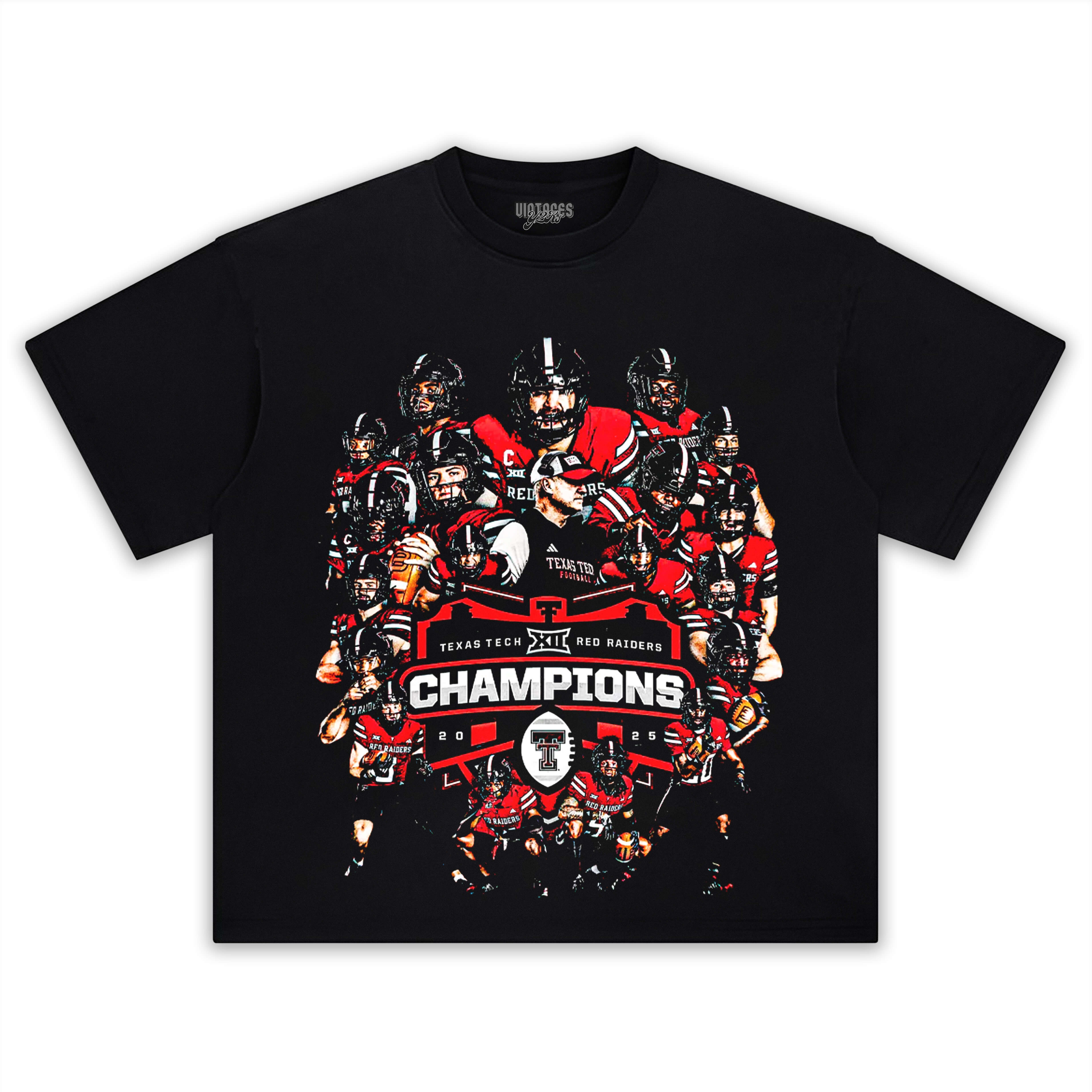 TEXAS TECH & BIG 12 CHAMPS TEE & LS & HOODIE