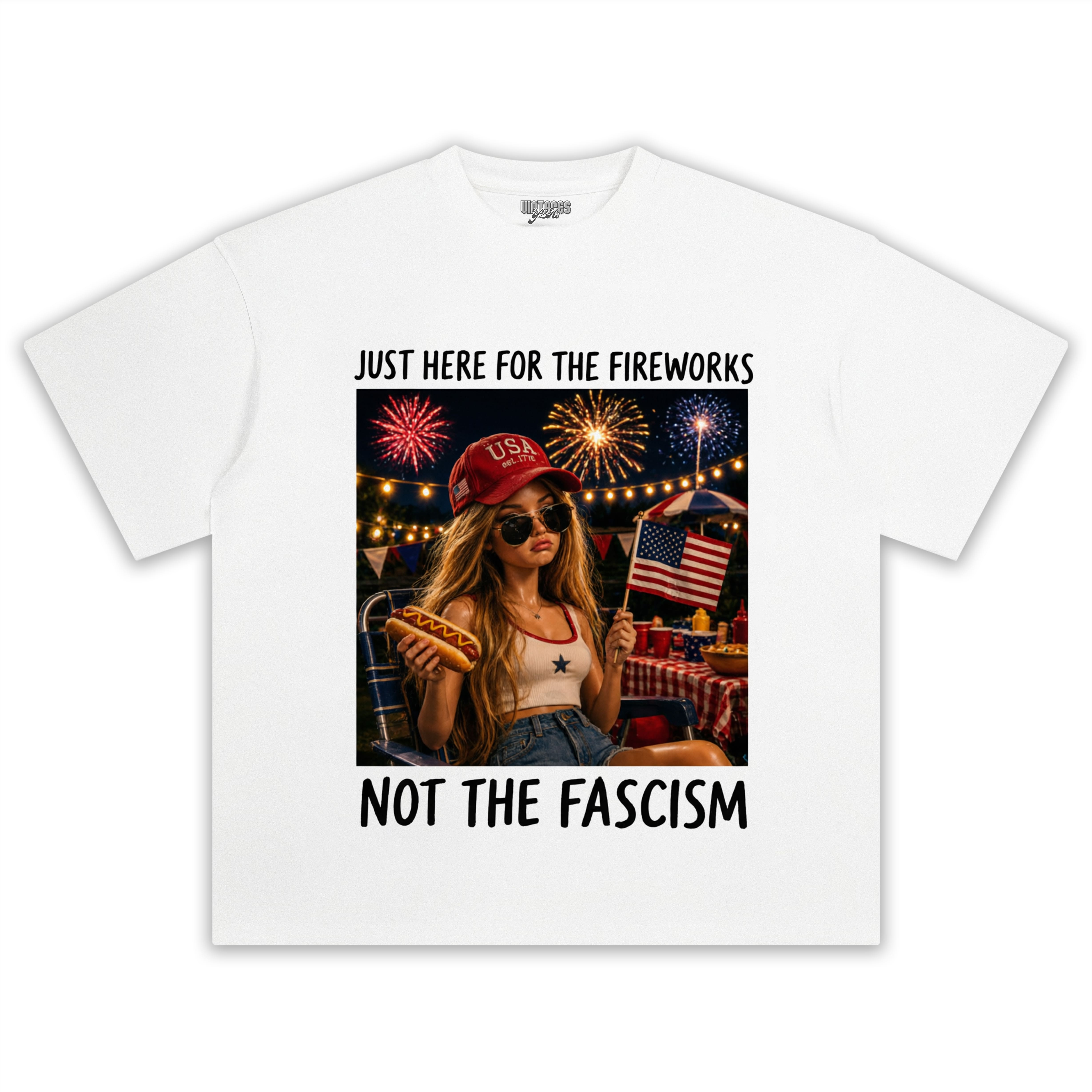 THE FIREWORKS FUNNY 4TH OF JULY - BARBIE DOLL MEME TANK TOP & TEE & LONG SLEEVE & LAYERED LS & HOODIE