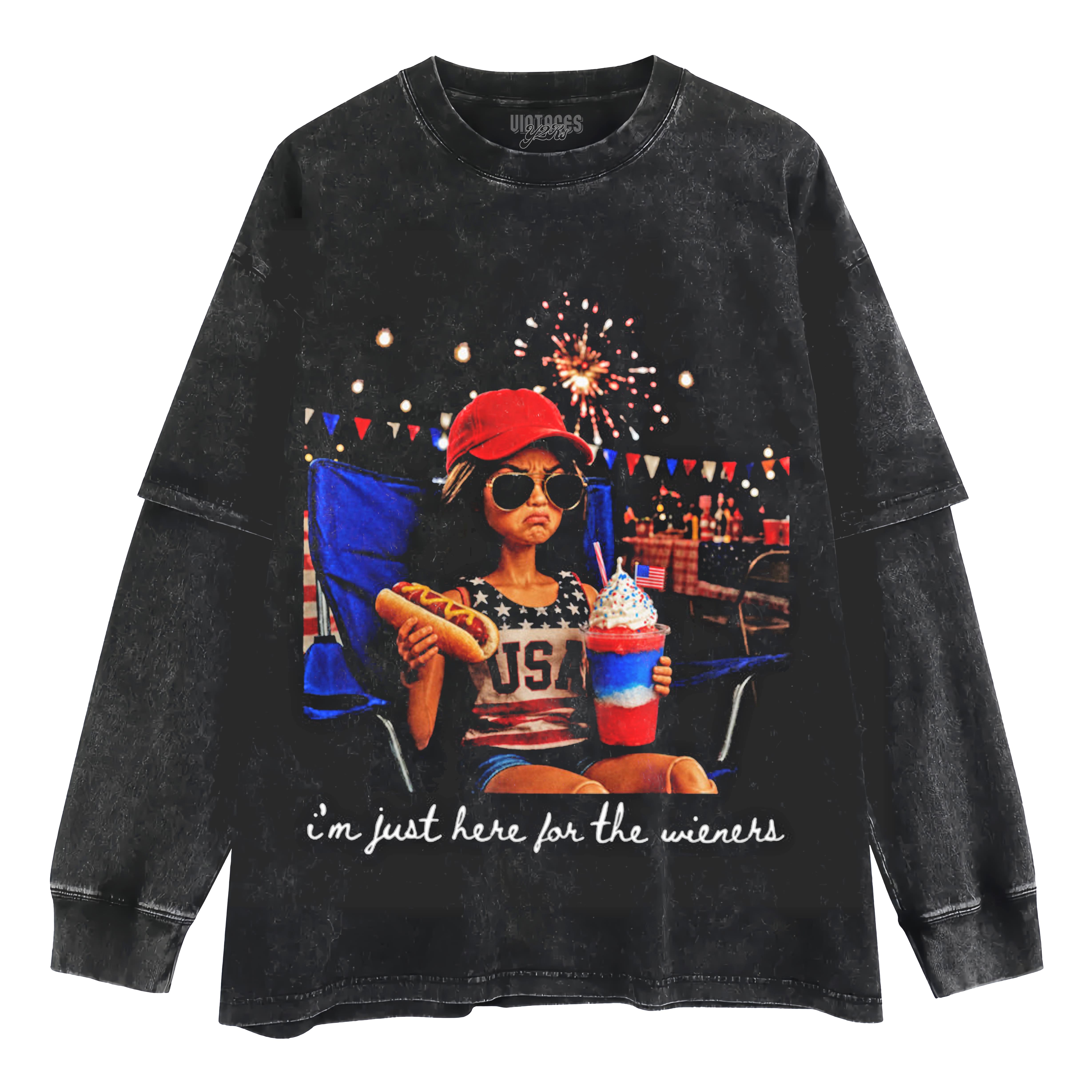 THE FIREWORKS FUNNY 4TH OF JULY - BARBIE DOLL MEME V2 TANK TOP & TEE & LONG SLEEVE & LAYERED LS & HOODIE