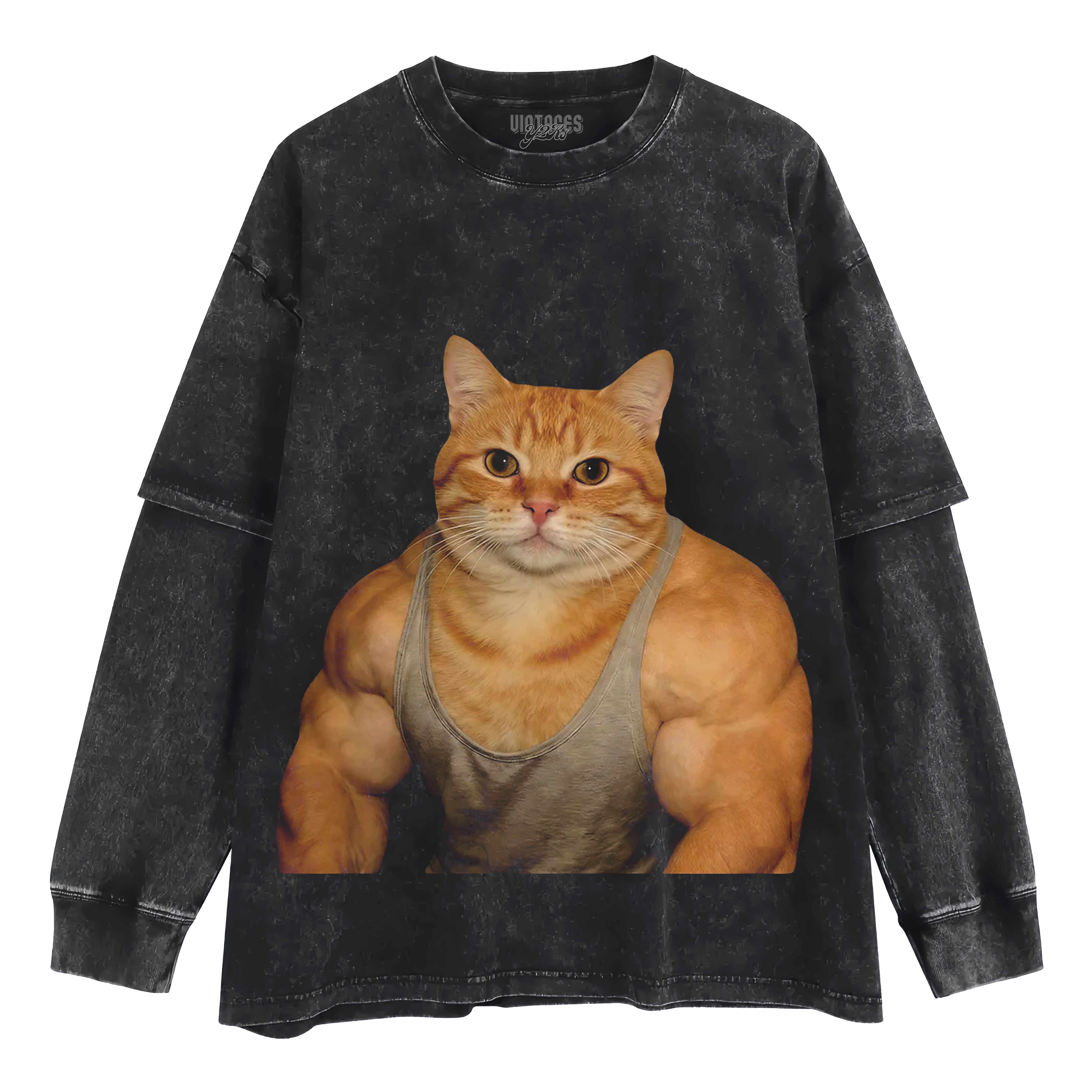 THE FITNESS CAT V4 TANK TOP & TEE & LONG SLEEVE & LAYERED LS & HOODIE