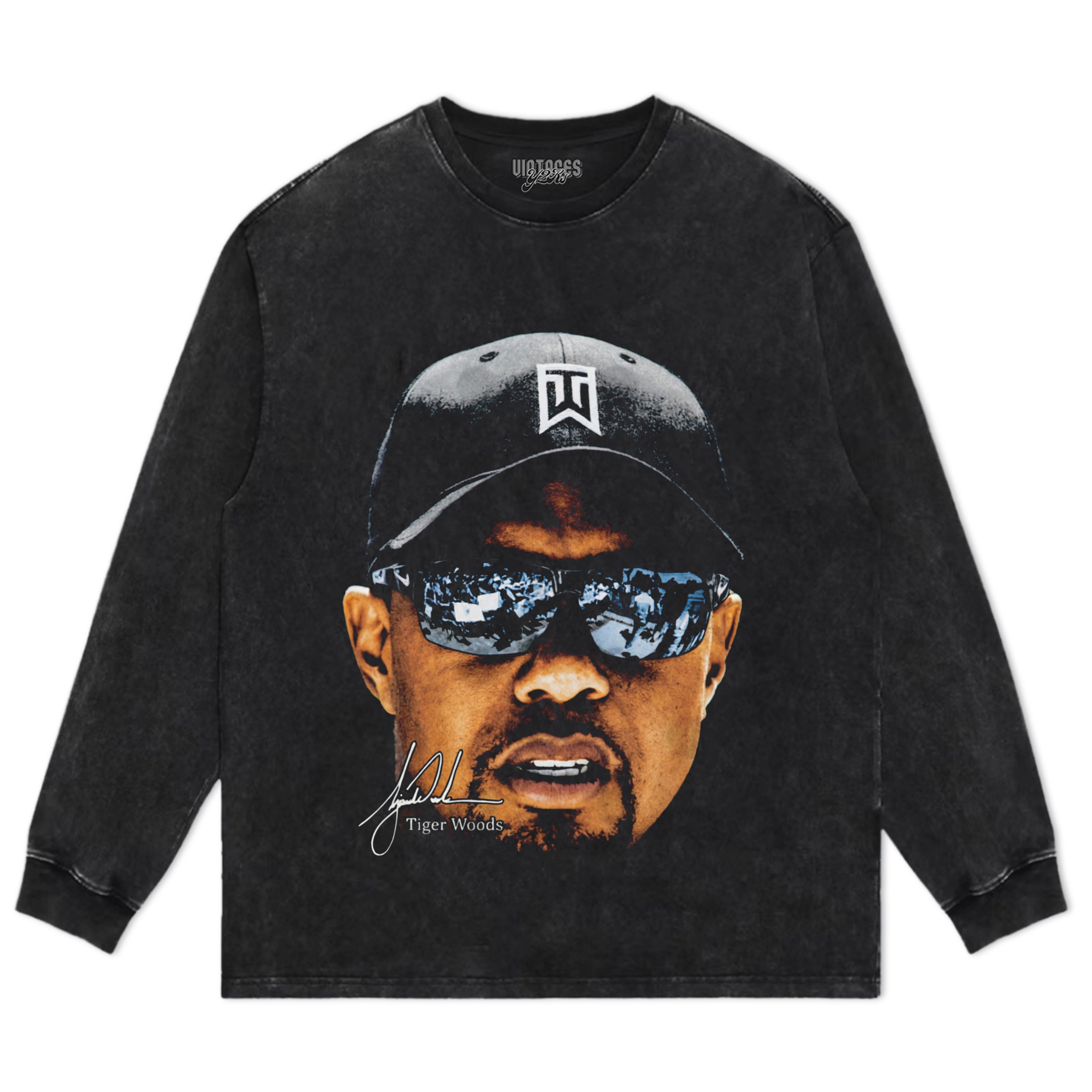 TIGER WOODS BIG FACE TANK TOP & TEE & LONG SLEEVE & LAYERED LS & HOODIE