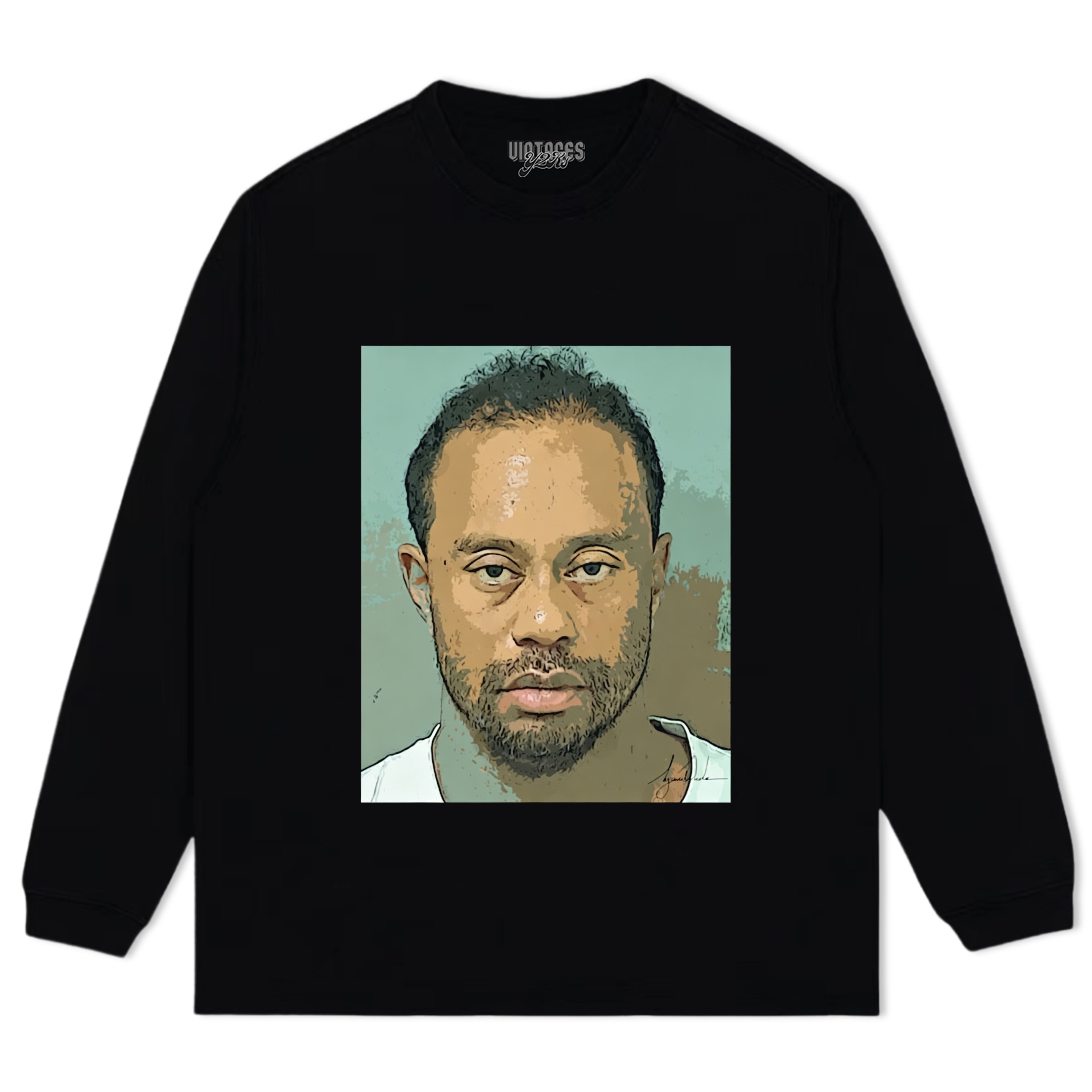 TIGER WOODS MUGSHOT TANK TOP & TEE & LONG SLEEVE & LAYERED LS & HOODIE
