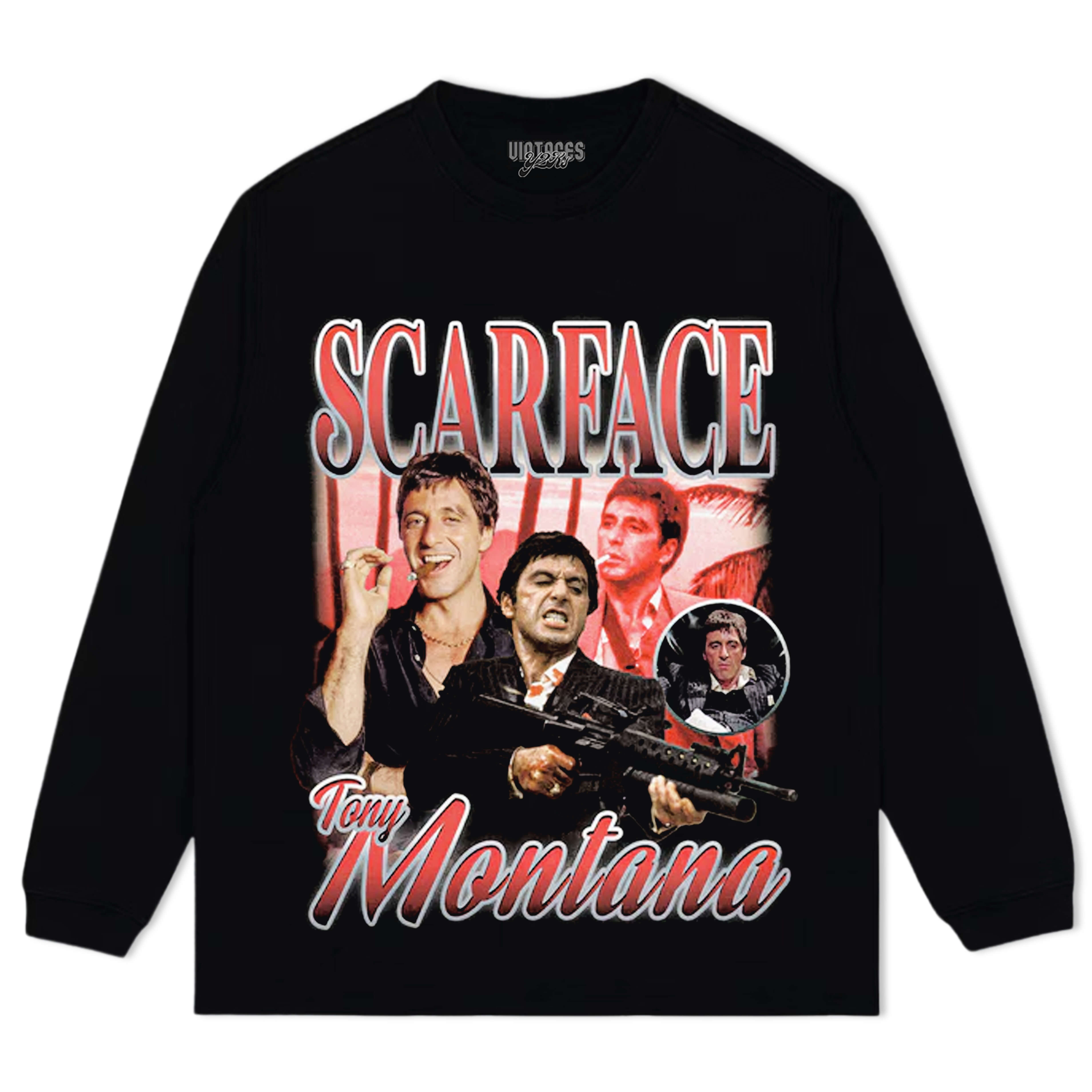 TONY MONTANA SCARFACE TEE & LS & HOODIE