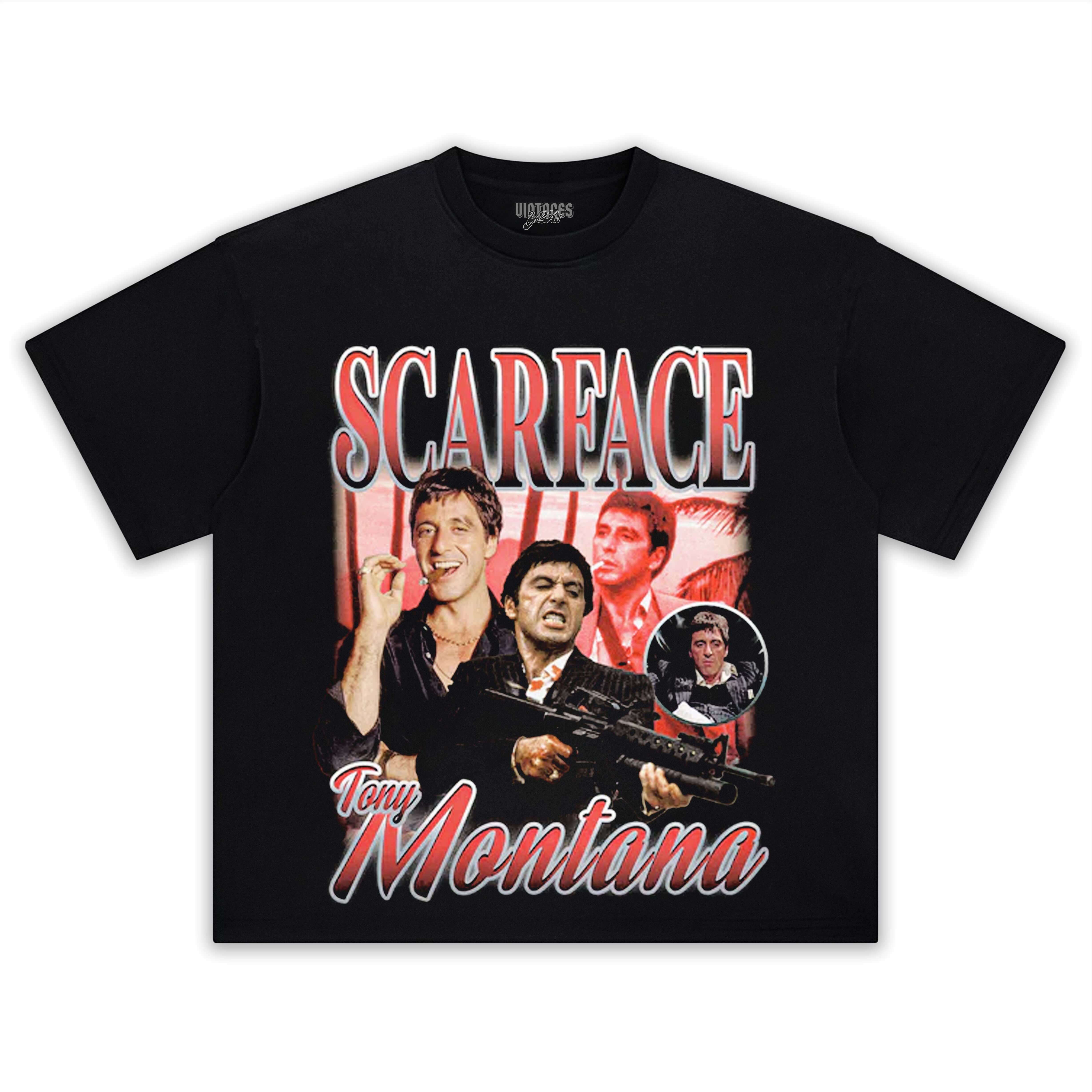 TONY MONTANA SCARFACE TEE & LS & HOODIE