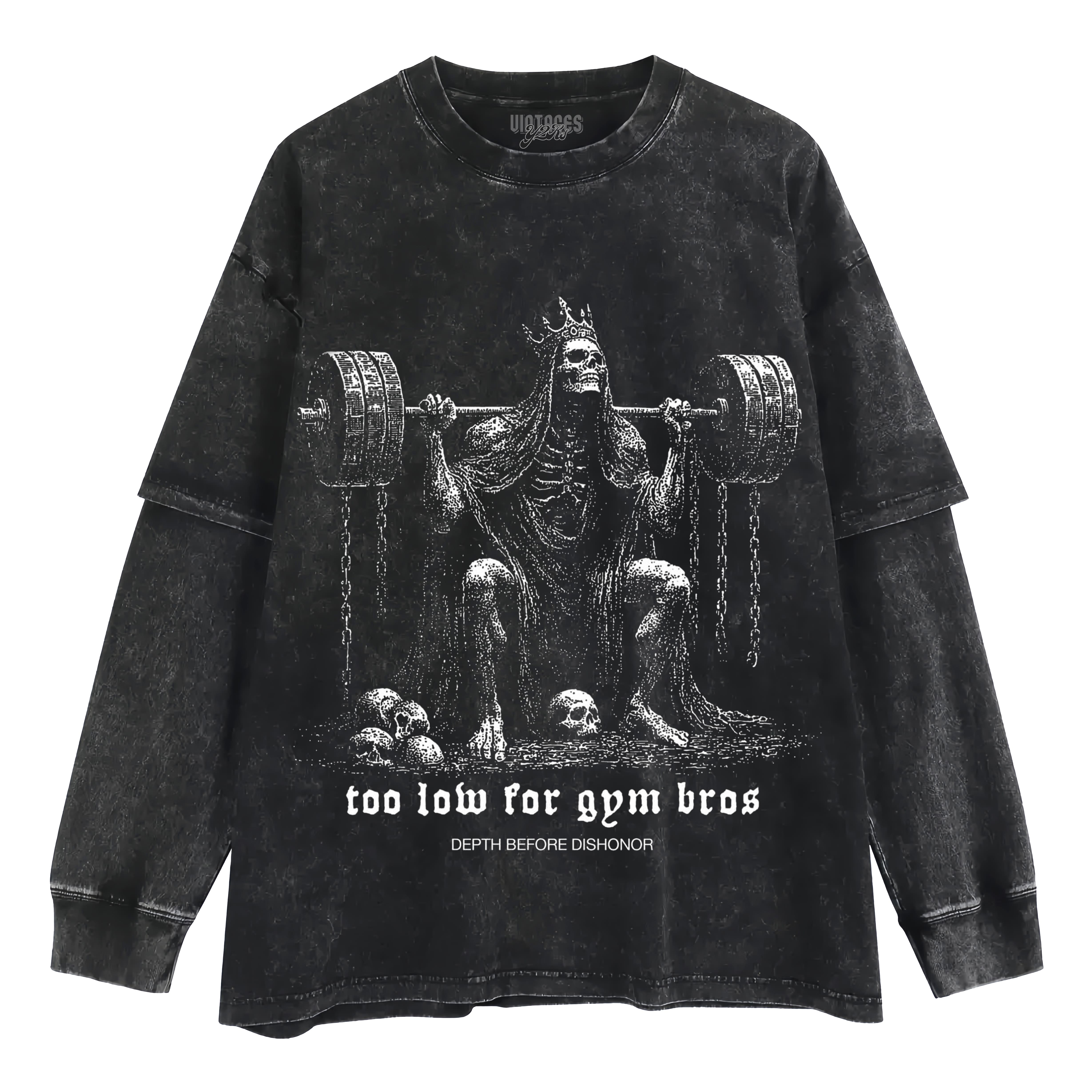 TOO LOW FOR GYM BROS GOLD V3 TANK TOP & TEE & LONG SLEEVE & LAYERED LS & HOODIE