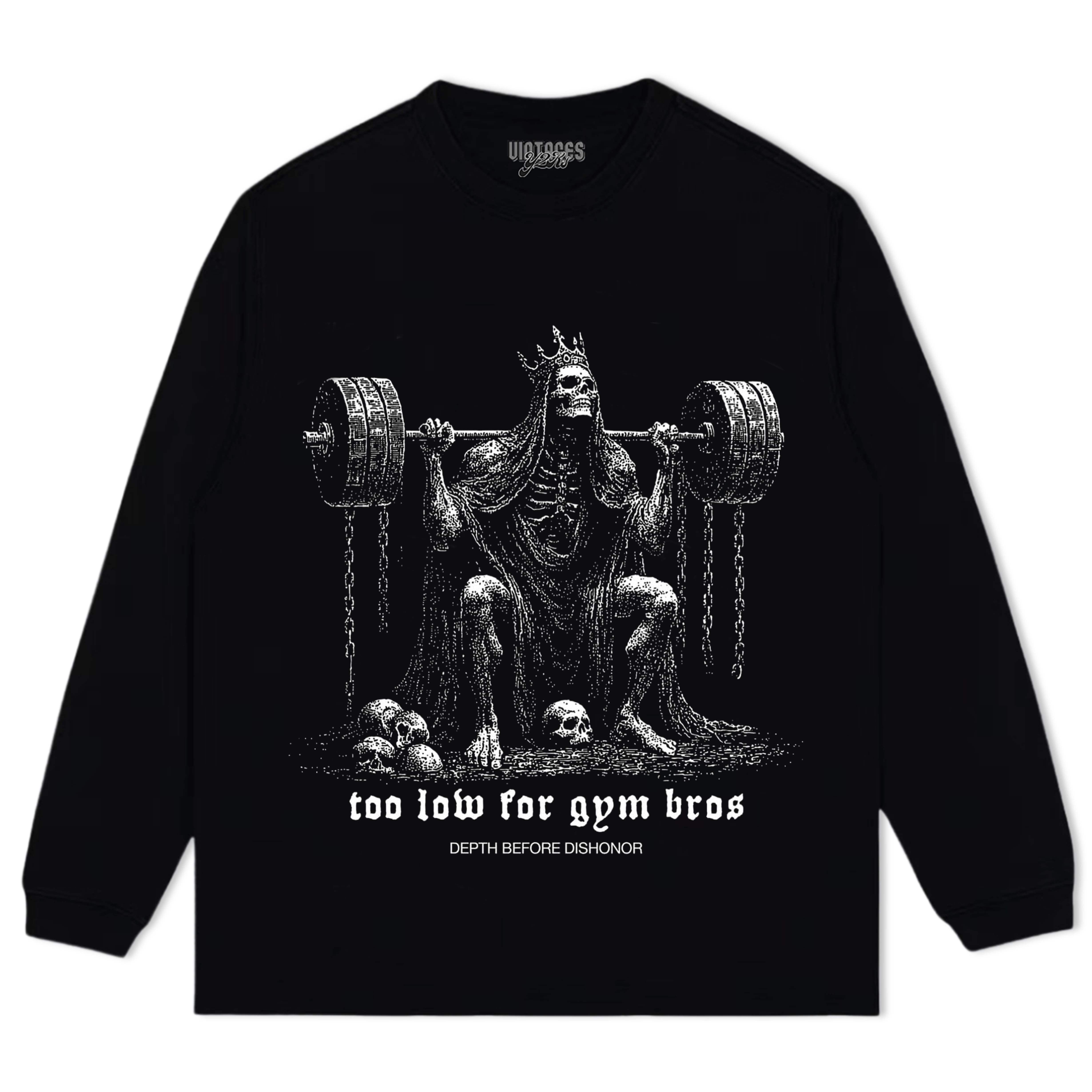 TOO LOW FOR GYM BROS GOLD V3 TANK TOP & TEE & LONG SLEEVE & LAYERED LS & HOODIE