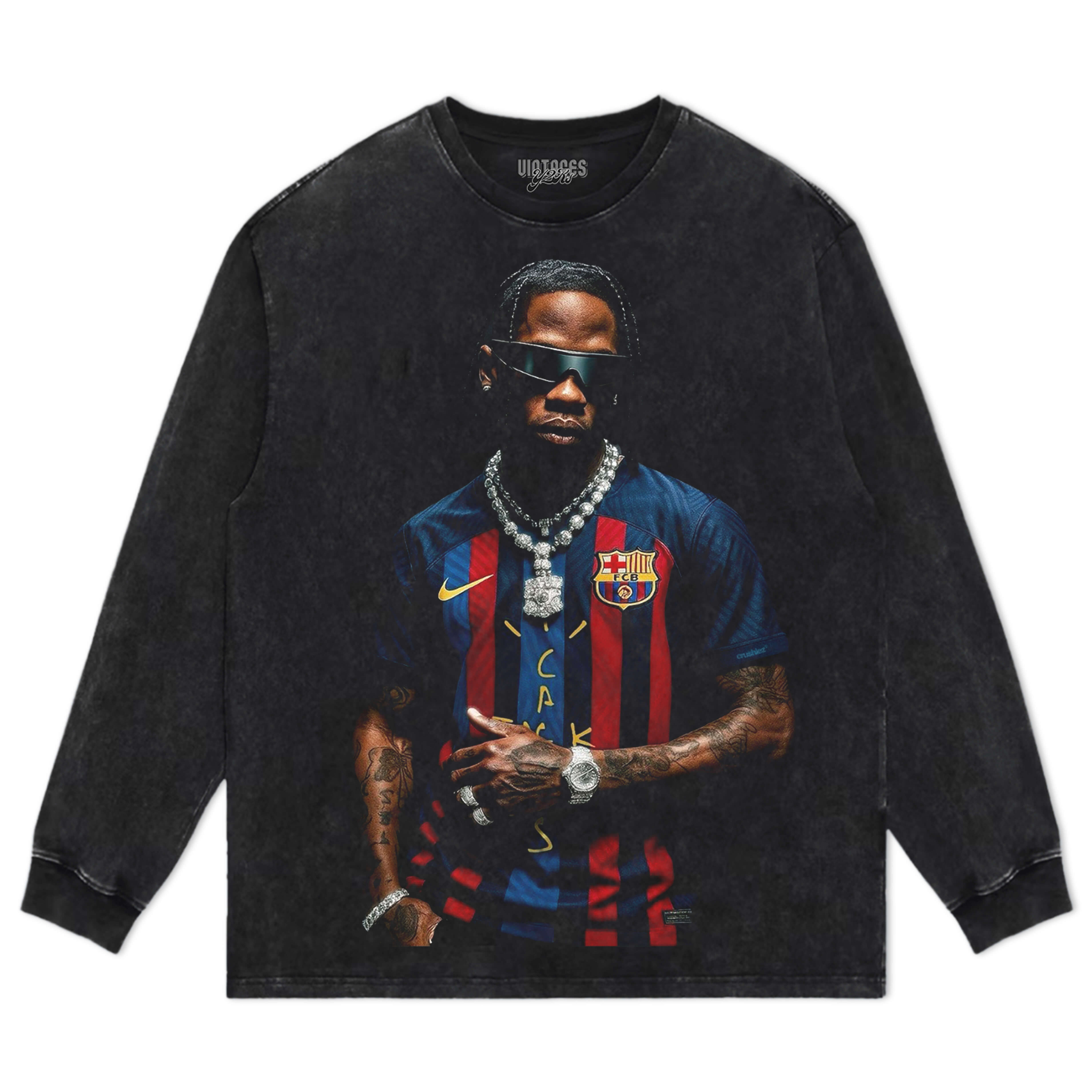 TRAVIS SCORTT & FC BARCELONA TEE & LS & HOODIE