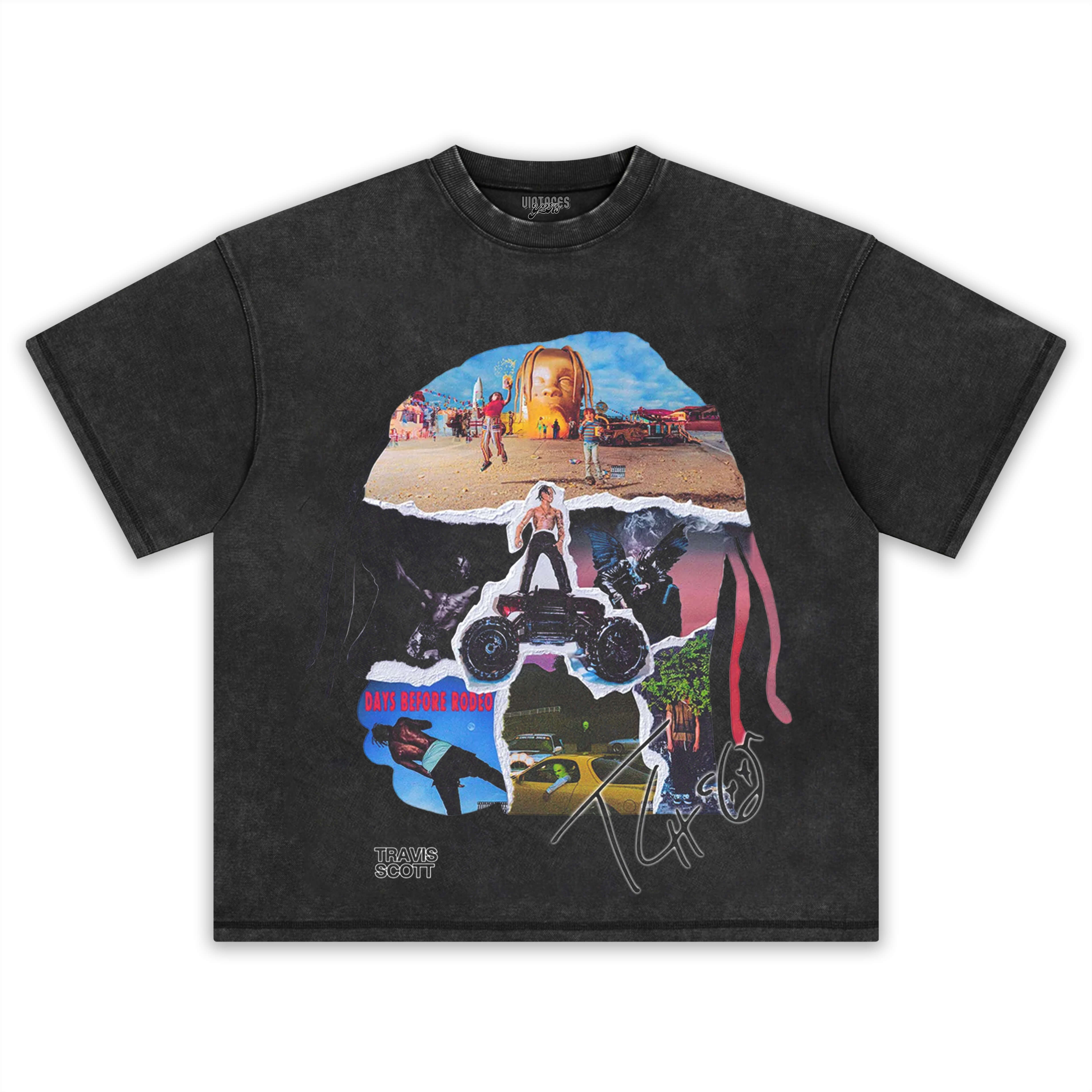 TRAVIS SCOTT & HEAD COLLAGE TEE