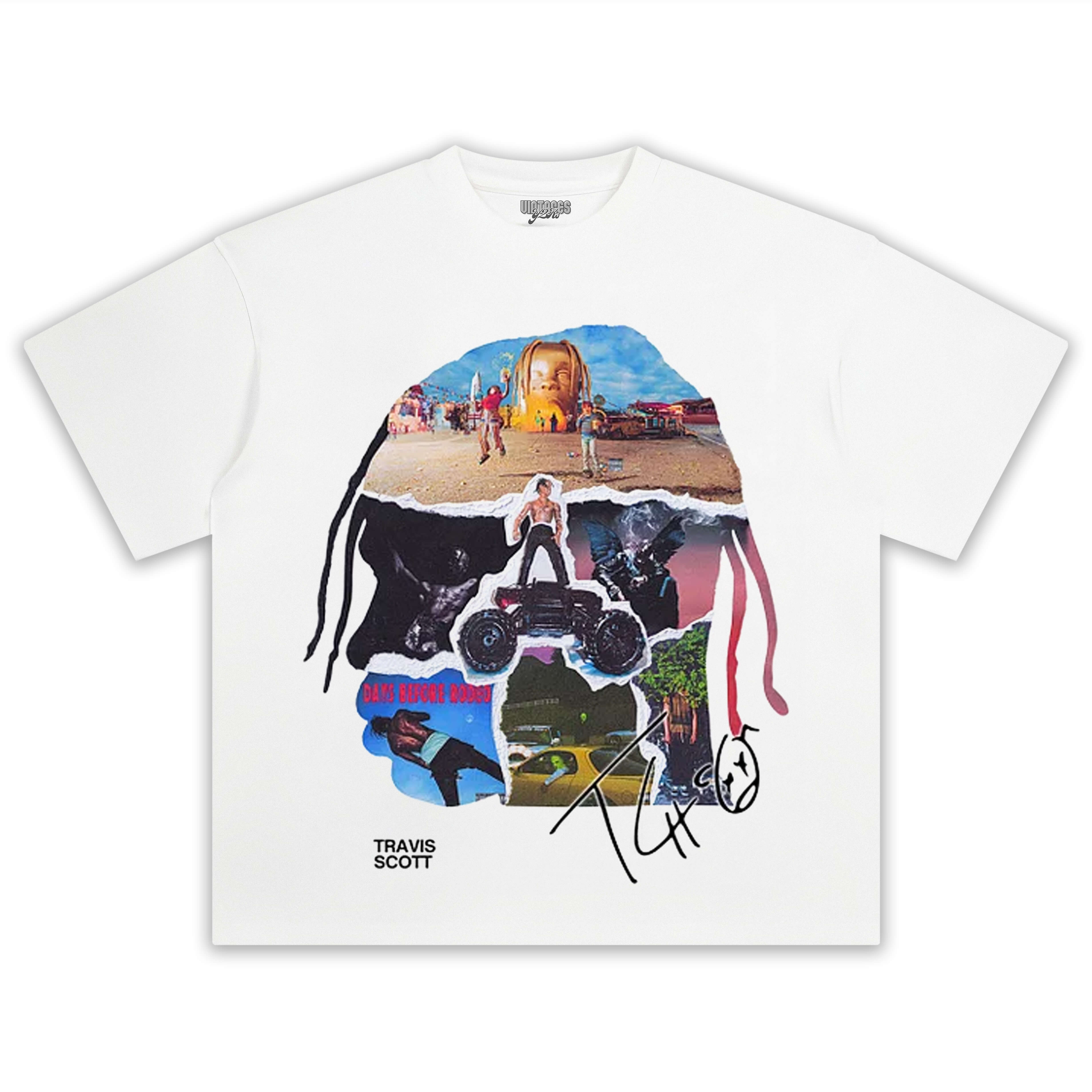 TRAVIS SCOTT & HEAD COLLAGE TEE