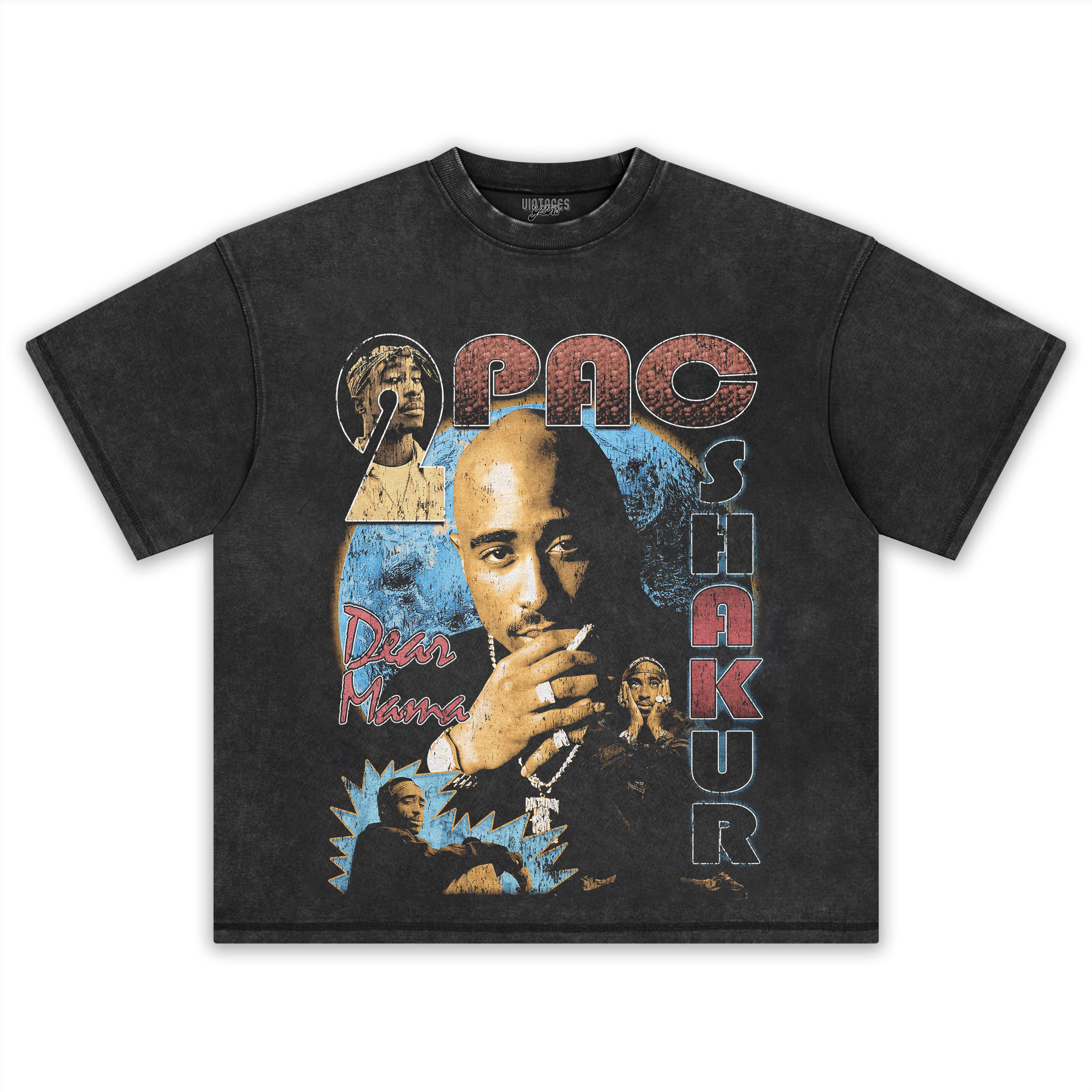 TUPAC SHAKUR VINTAGE TEE & LS & HOODIE