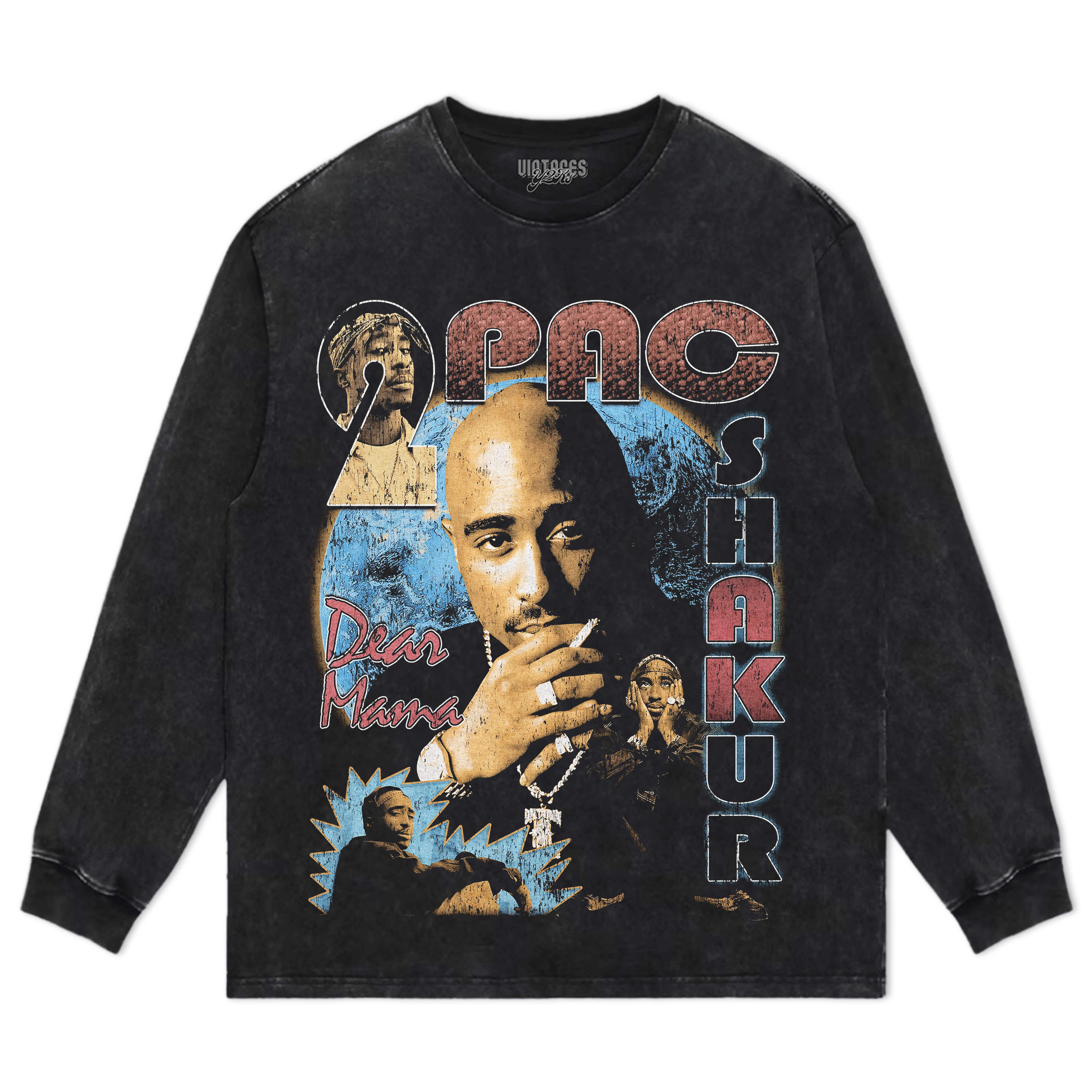 TUPAC SHAKUR VINTAGE TEE & LS & HOODIE