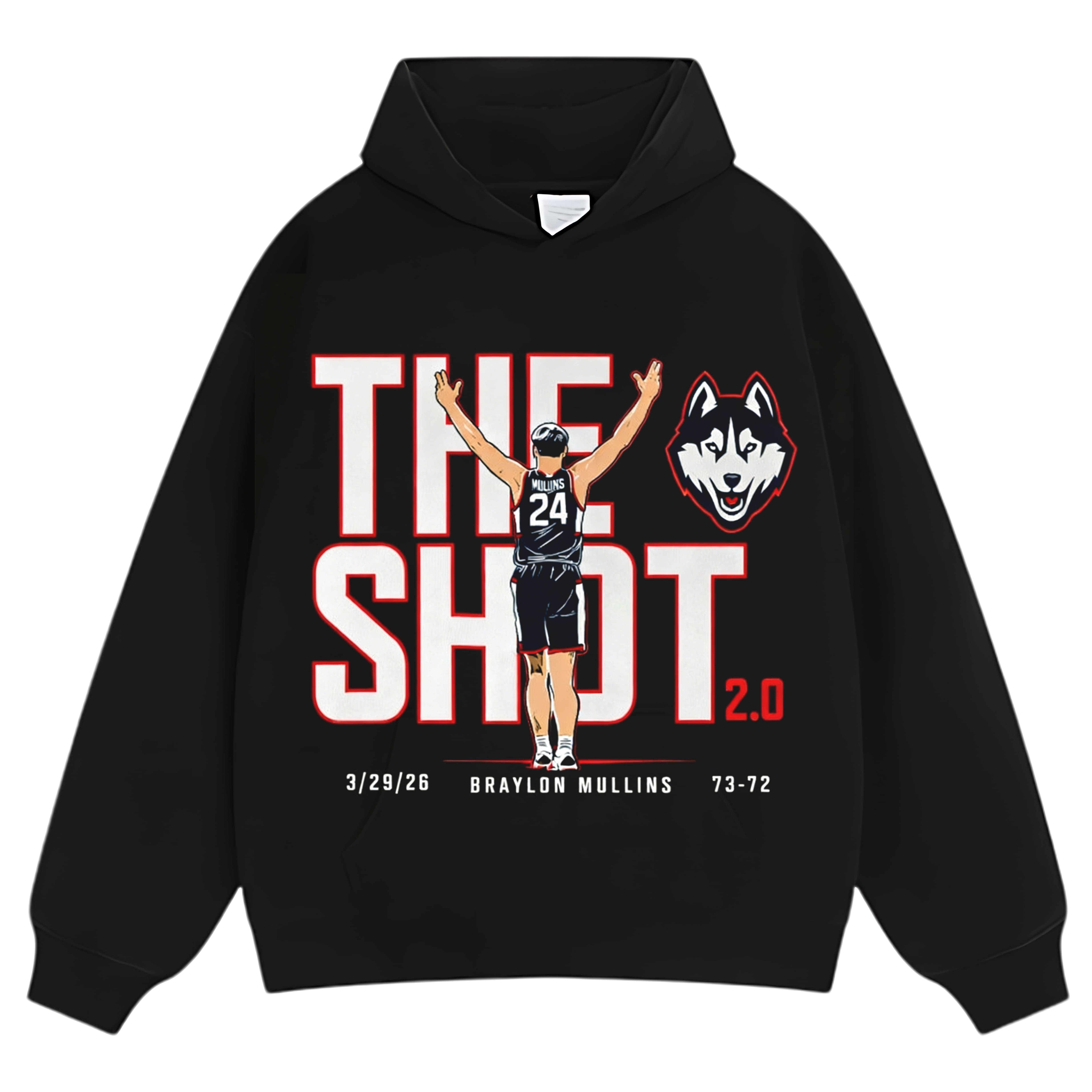 UCONN BASKETBALL BRAYLON MULLINS THE SHOT 2.0 TANK TOP & TEE & LONG SLEEVE & LAYERED LS & HOODIE