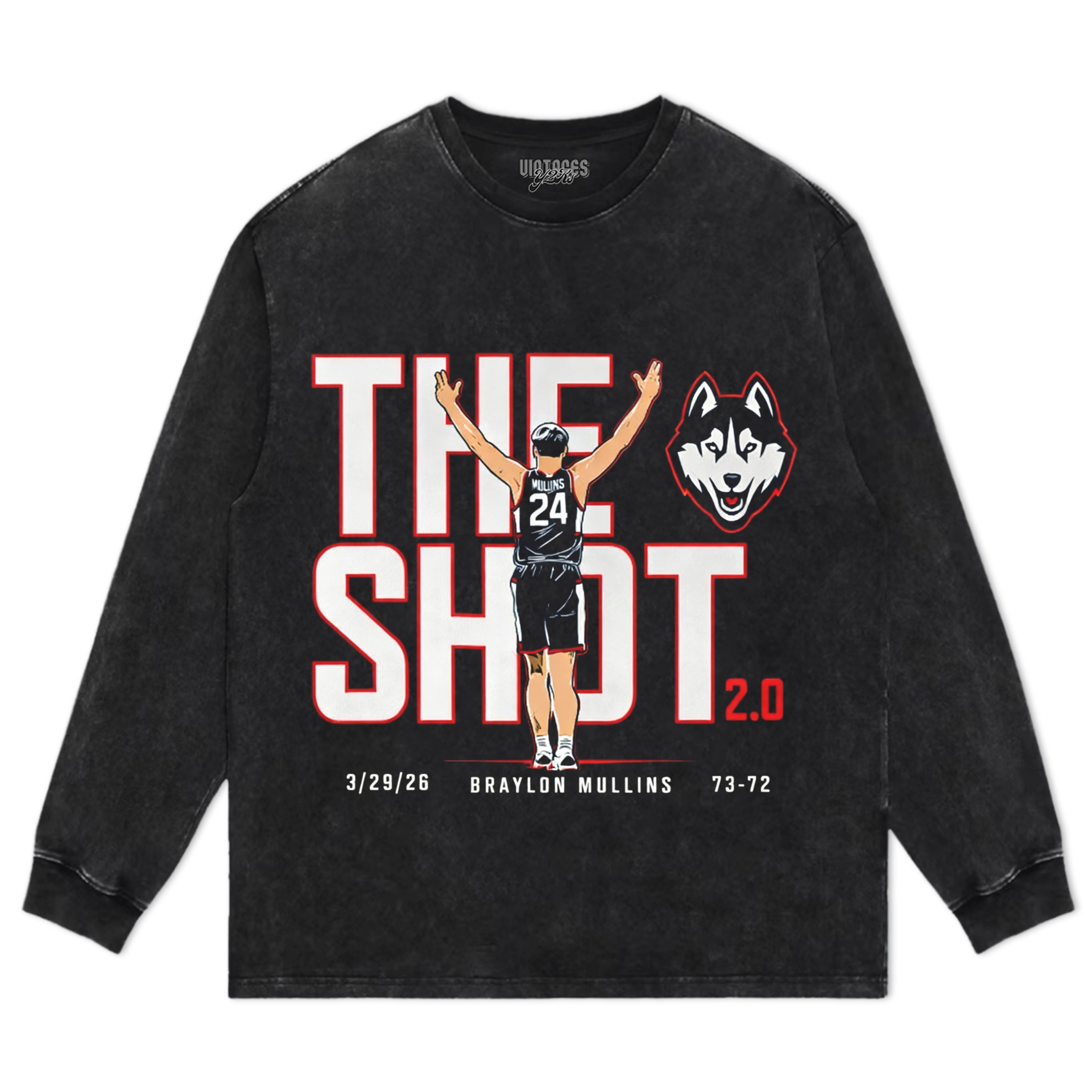 UCONN BASKETBALL BRAYLON MULLINS THE SHOT 2.0 TANK TOP & TEE & LONG SLEEVE & LAYERED LS & HOODIE