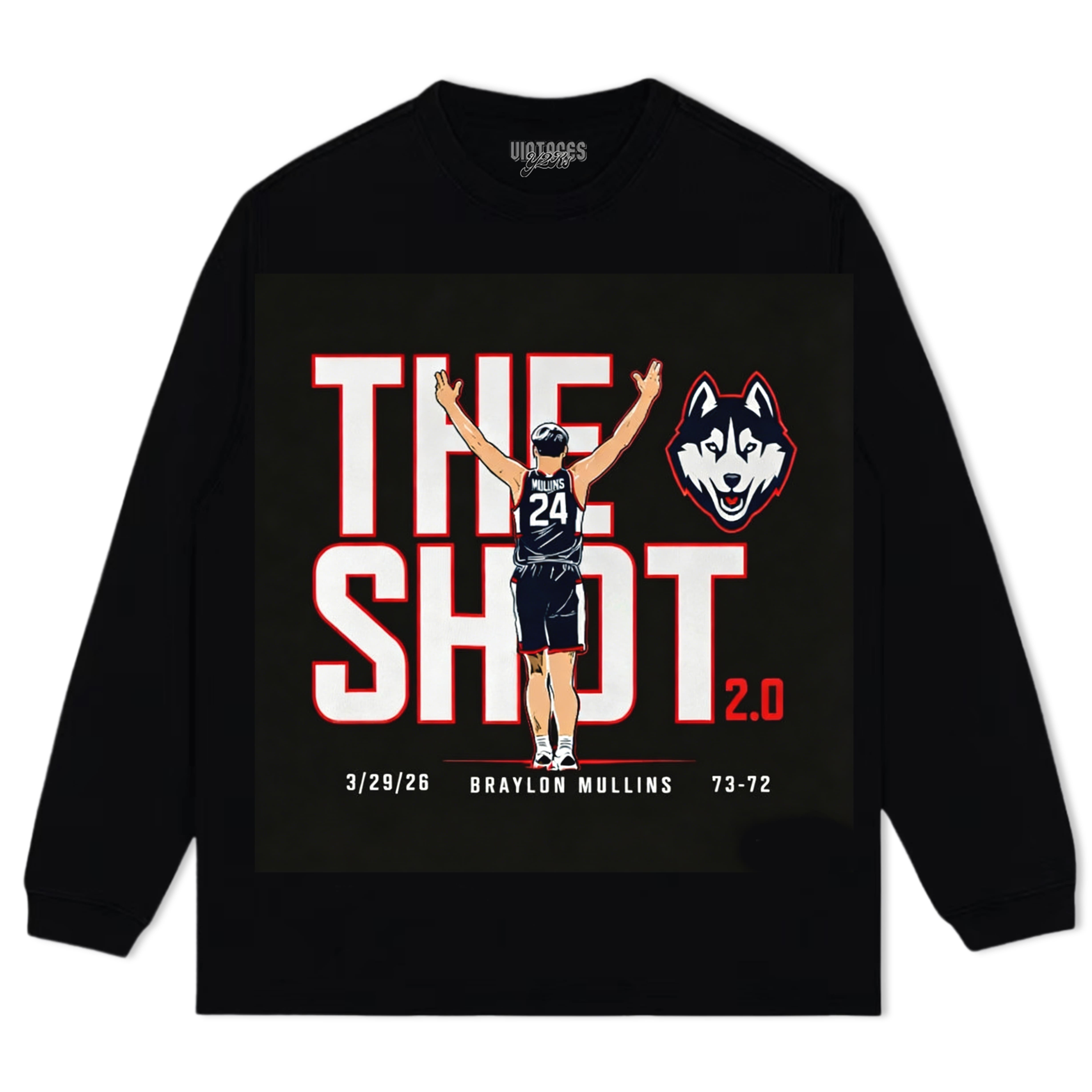 UCONN BASKETBALL BRAYLON MULLINS THE SHOT 2.0 TANK TOP & TEE & LONG SLEEVE & LAYERED LS & HOODIE