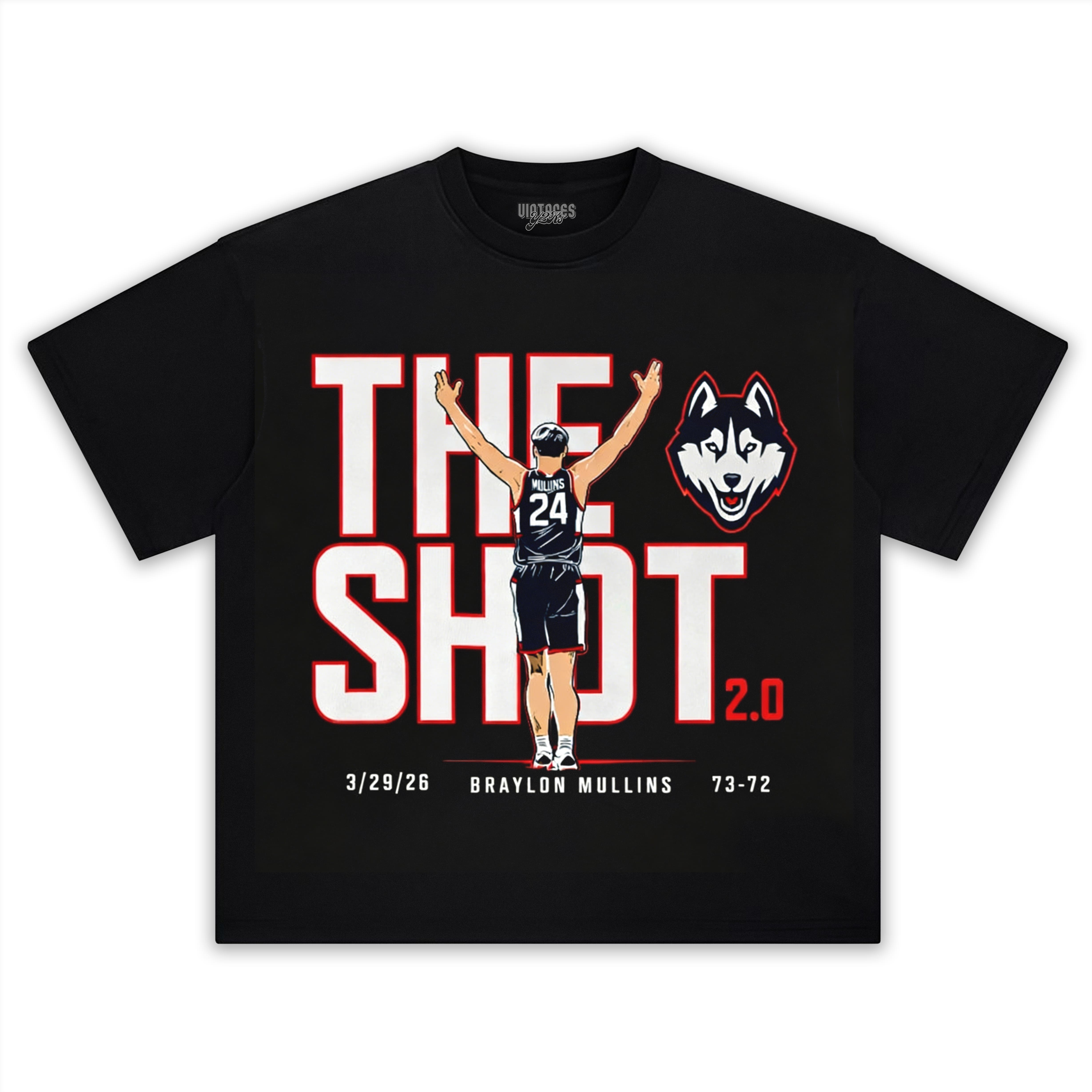 UCONN BASKETBALL BRAYLON MULLINS THE SHOT 2.0 TANK TOP & TEE & LONG SLEEVE & LAYERED LS & HOODIE