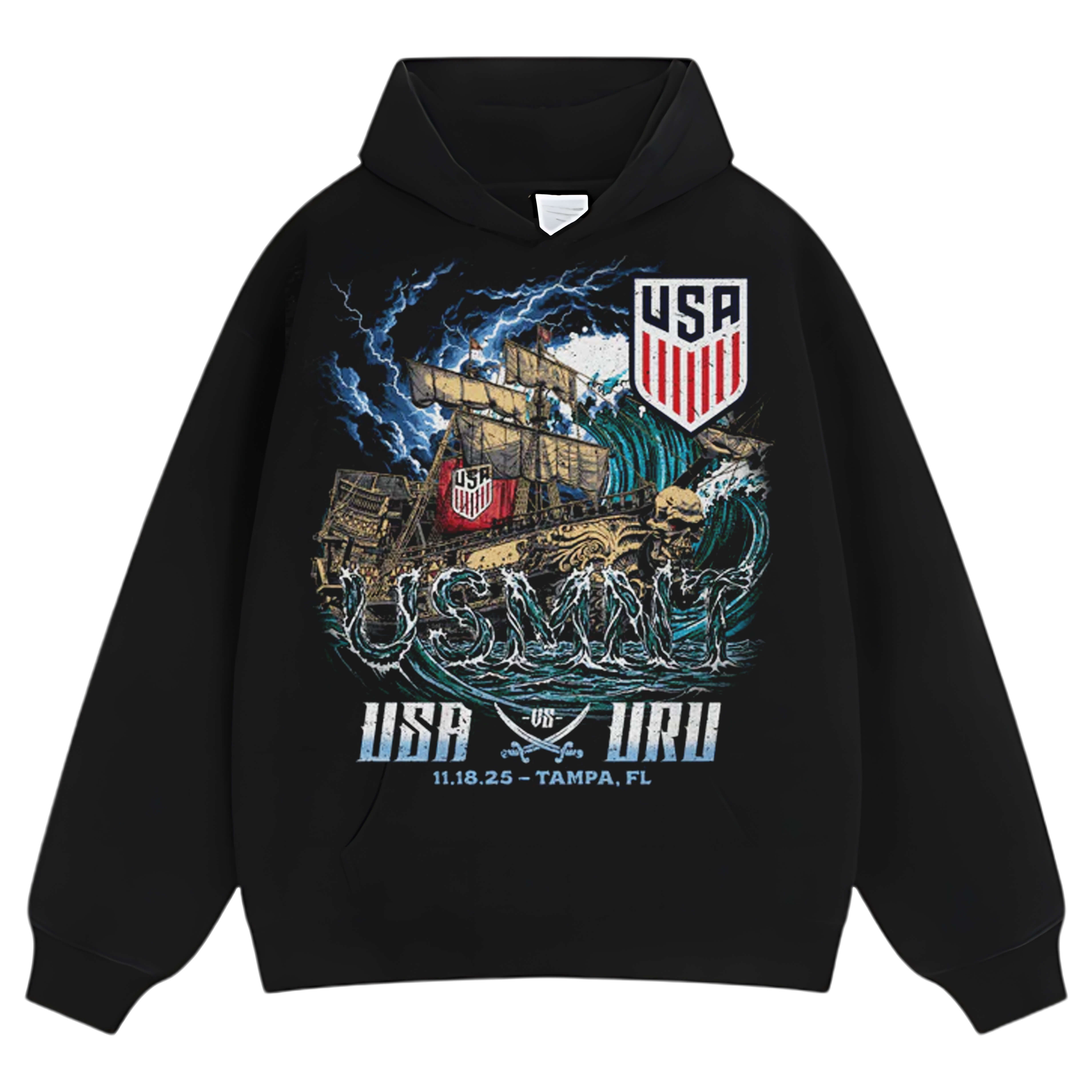 USMNT VS URUGUAY 2025 WHT TEE & LS & HOODIE