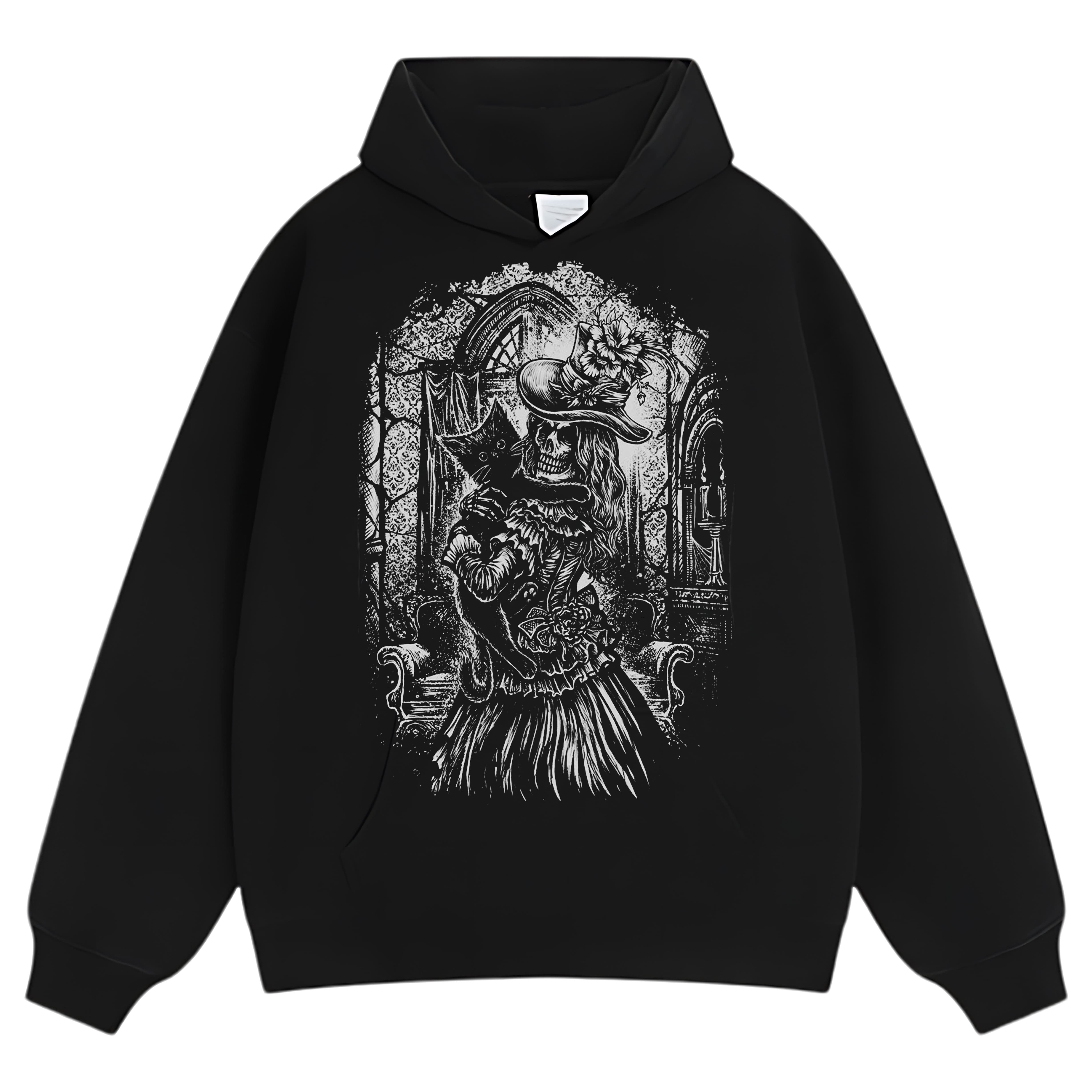 VICTORIAN CAT LADY TEE & LS & HOODIE